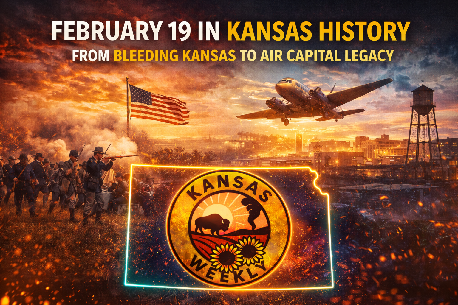 February 19 in Kansas History: From Bleeding Kansas to the Air Capital Legacy