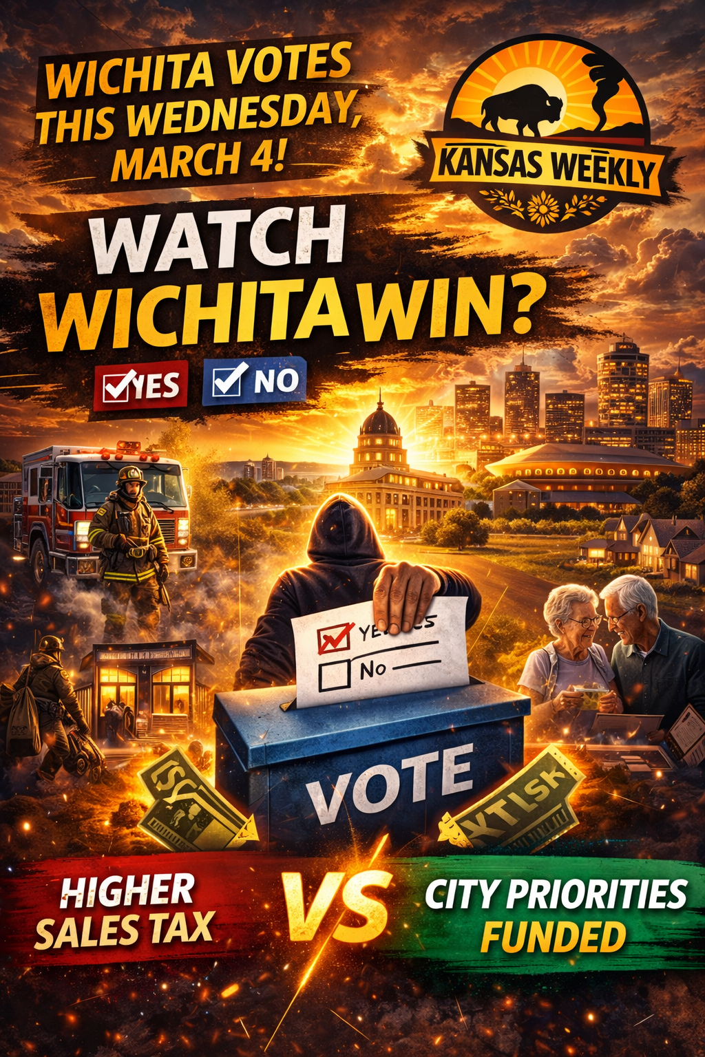 What Is the “Watch Wichita Win” initiative on March 3rd? What are voters deciding on in Wichita, Kansas?