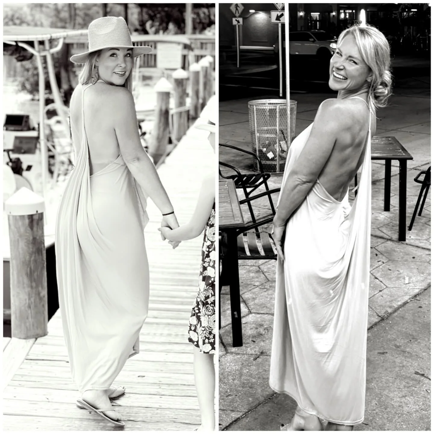 Same dress. Four years of difference.
On the left, I was one year into my weight loss journey and already feeling proud. And I should have been.
On the right, I&rsquo;m almost five years in &mdash; not just lighter, but stronger. More muscle. Better 