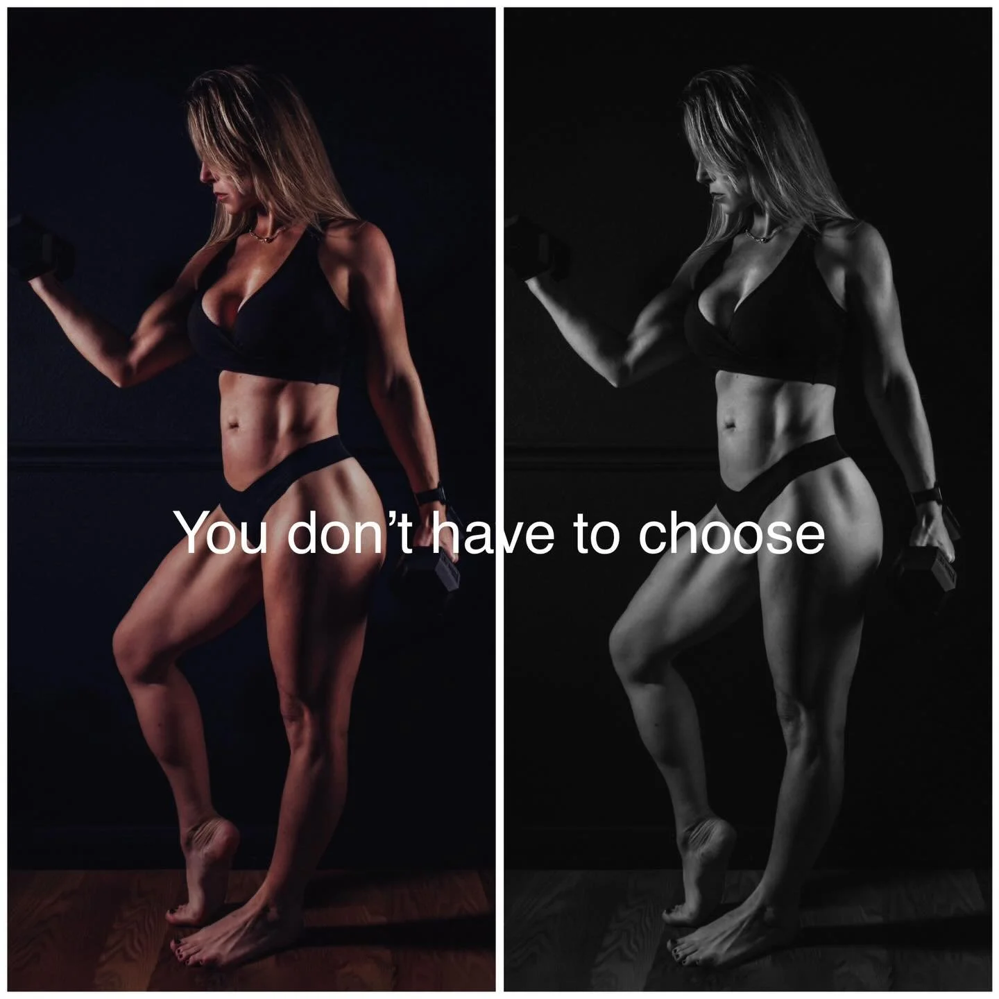 You don&rsquo;t have to pick one version of yourself and stay there. You can carry the weight of life and still build a strong body. You can chase big goals and still be the kind of mom your kids run to. You can work hard and still slow down long eno