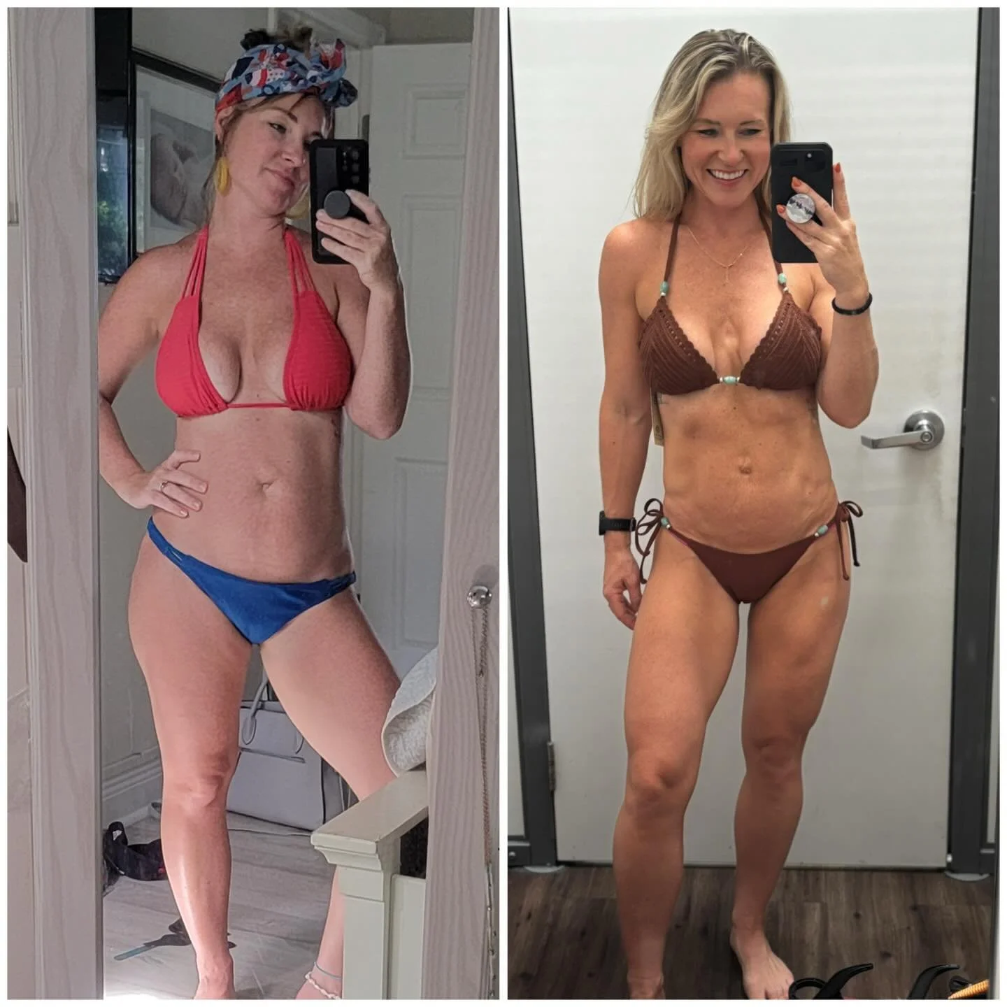 #transformationtuesday 
1 year vs. 4 years.
Nothing fancy&mdash;just consistency that stuck.

#TrustTheProcess #ConsistencyWins #StrongWomen #FitnessLifestyle