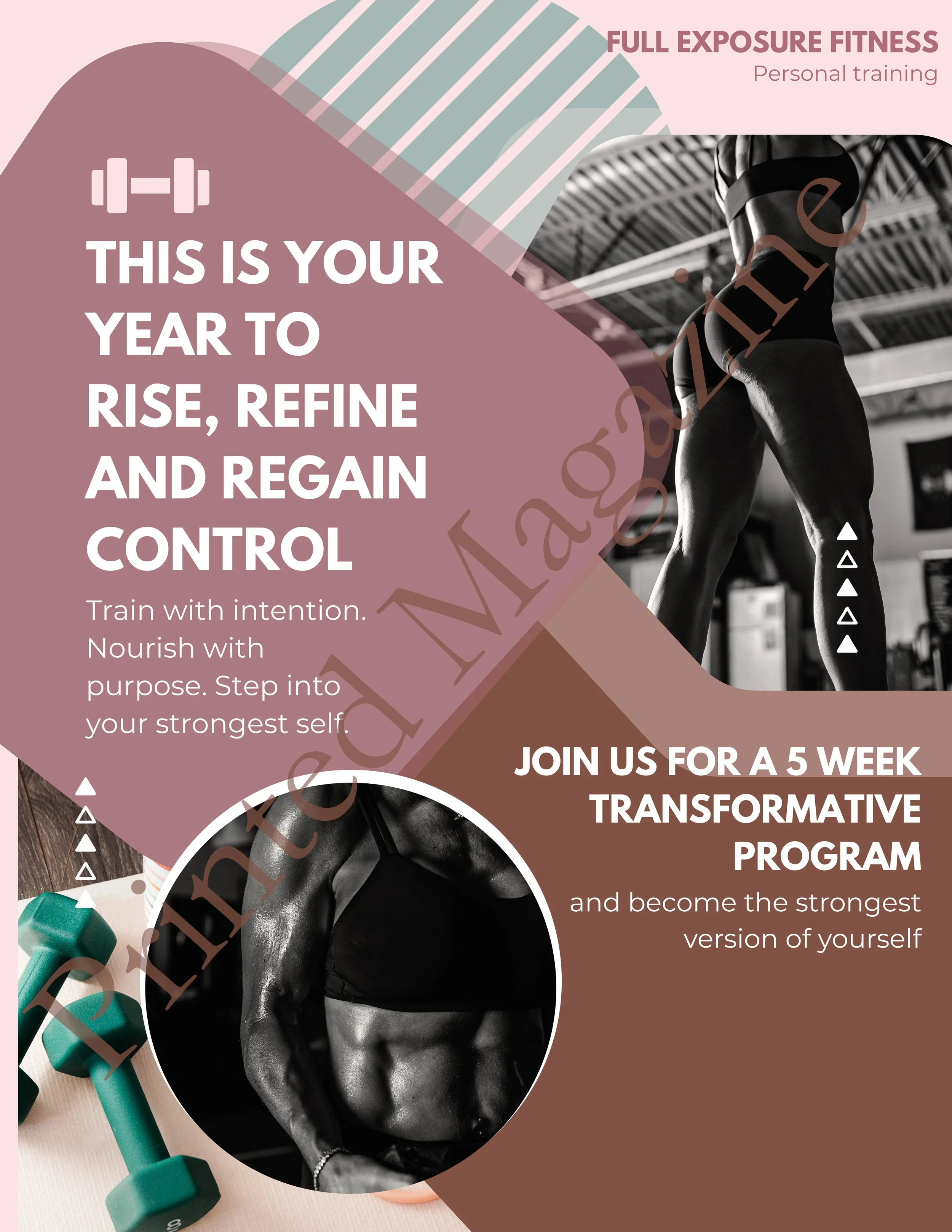5 Week Fitness and Nutrition Program, Printed