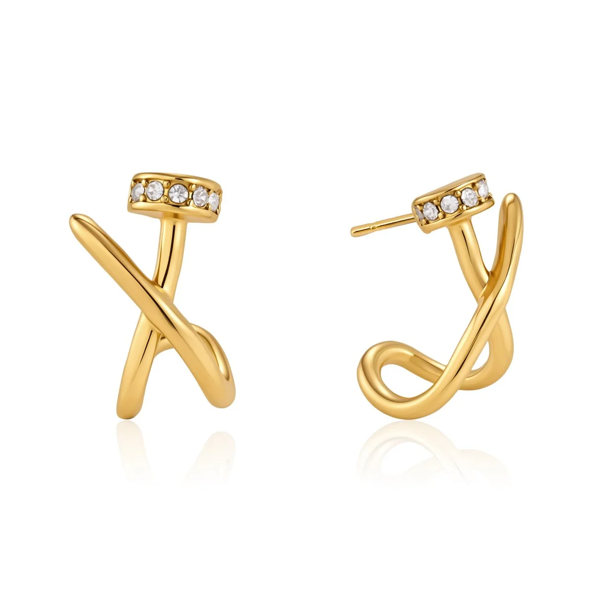 Nail Huggie Diamond Earrings