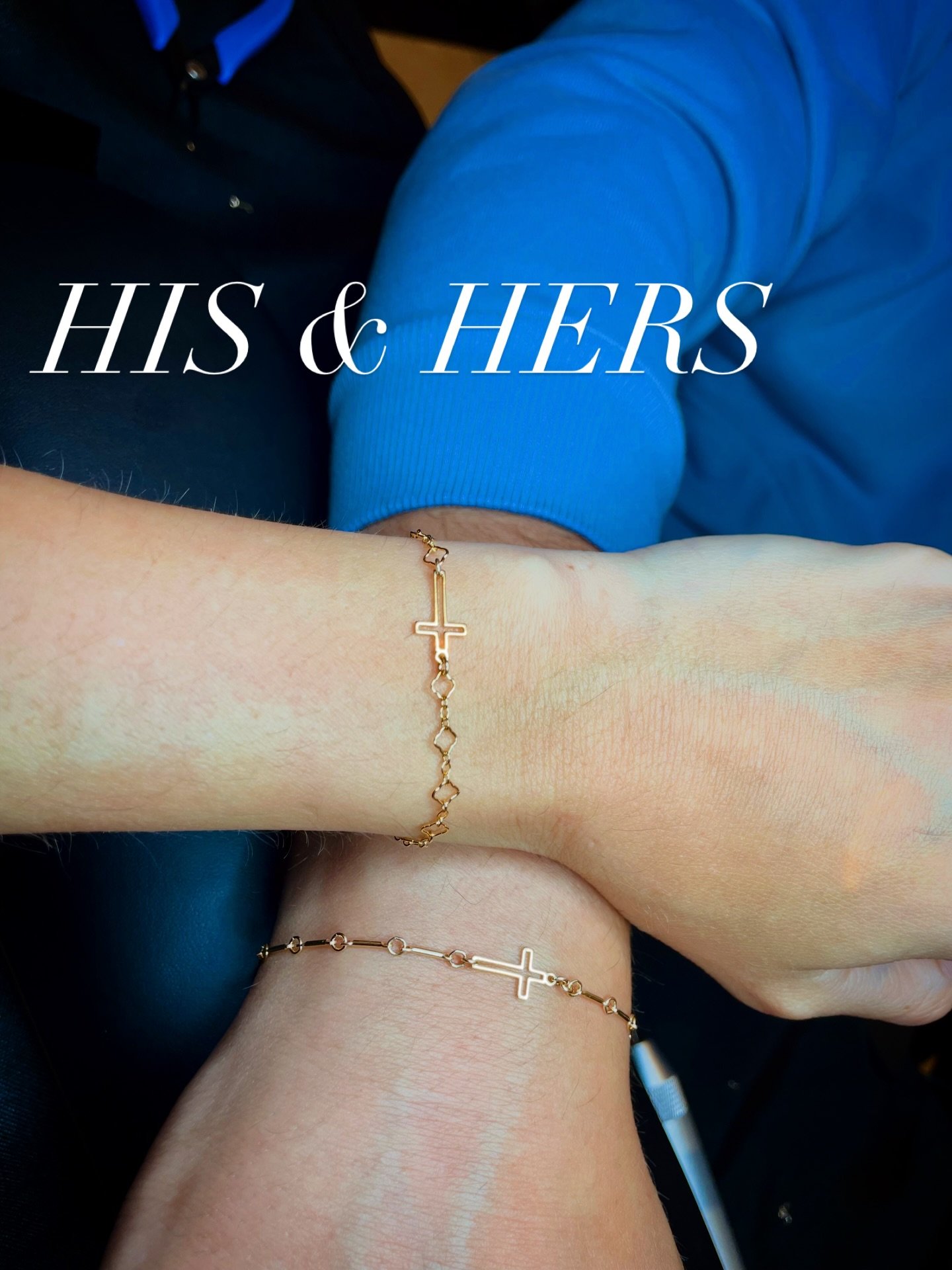 His &amp; hers &mdash; forever linked ✨

Curated for your love story 💕
His &amp; hers permanent bracelets &mdash; minimal, timeless, and effortlessly luxurious.