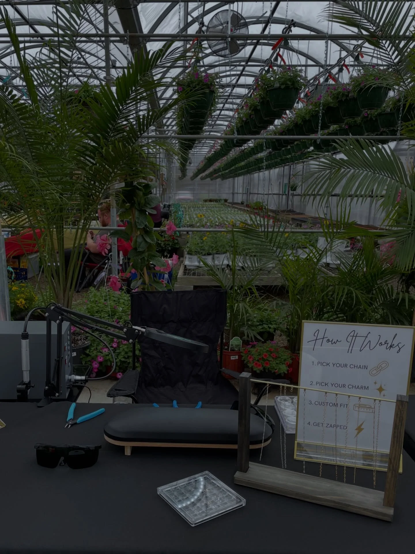 found us in a greenhouse surrounded by flowers and gold 🌸✨🌿

come find your next forever piece at our next market 

📍 Pin on page

#KaratsJewelry #PermanentJewelry #SpringVibes #JewelryMarket #Michigan