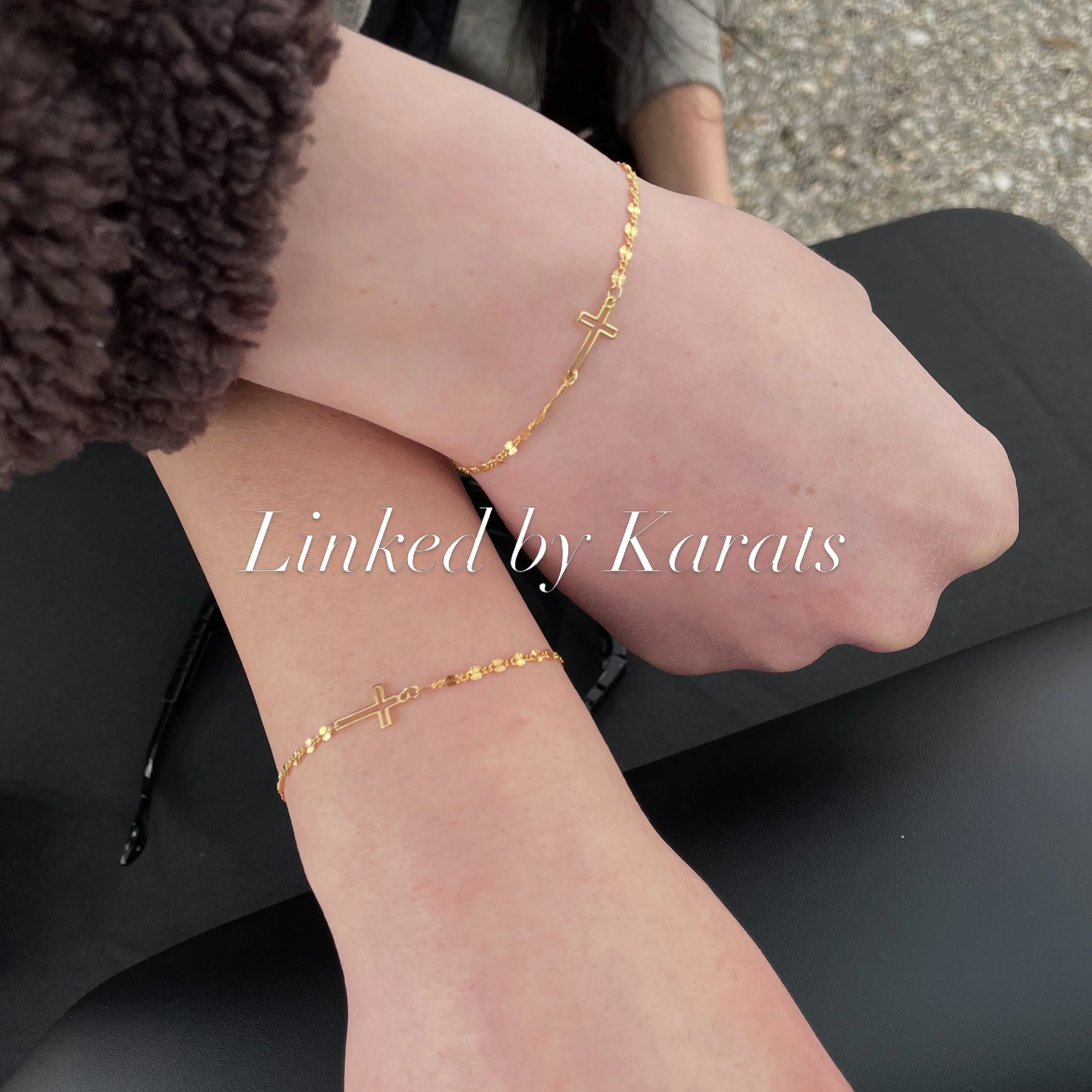 For the girls who love to match 👯&zwj;♀️✝️⚡️

#KaratsJewelry #PermanentJewelry #AffordableJewelry #MadeToLast #Michigan
