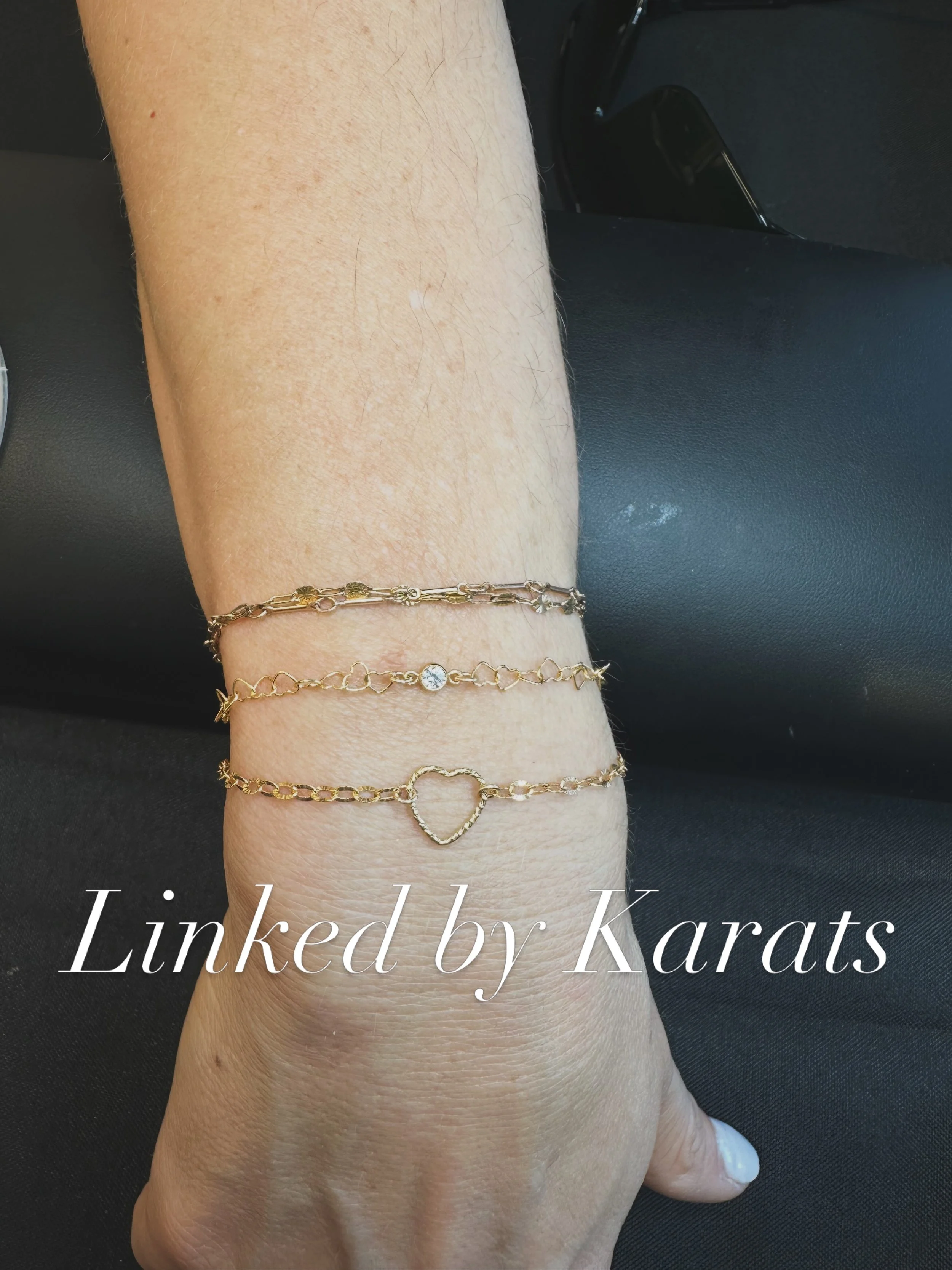 Who doesn&rsquo;t love a good stack ⚡️✨💛

#KaratsJewelry #PermanentJewelry #AffordableJewelry #MadeToLast #Michigan