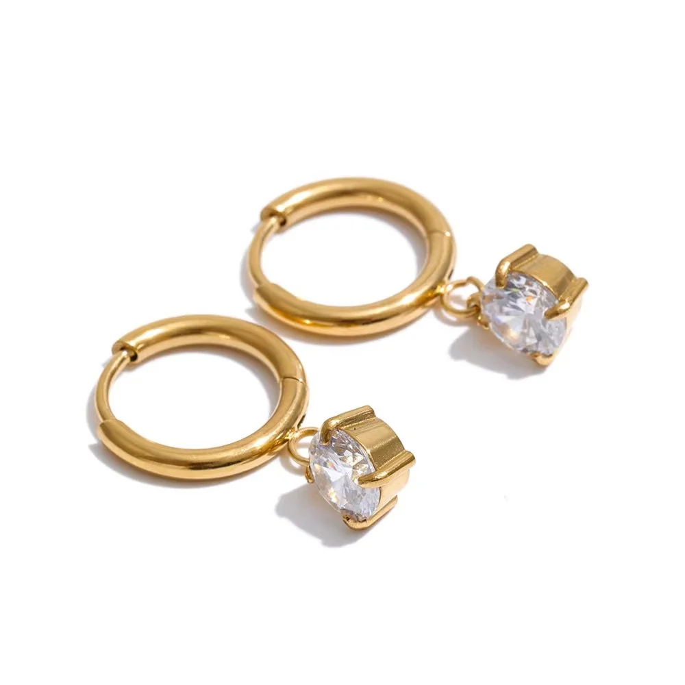 Dalilah Hoop Huggie Earrings