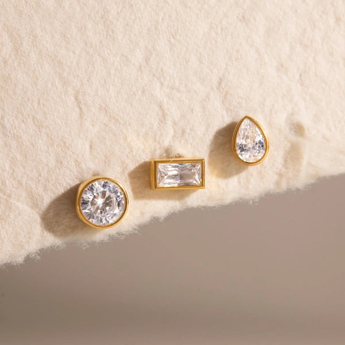 Nicolette 18K Gold Earring Set