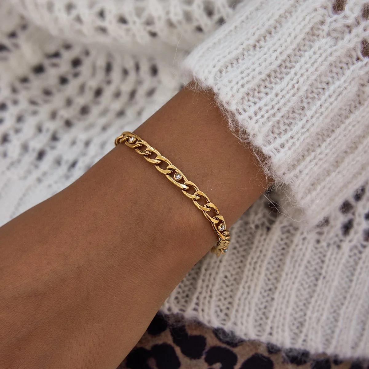 Hera Cuban Diamond Bracelet