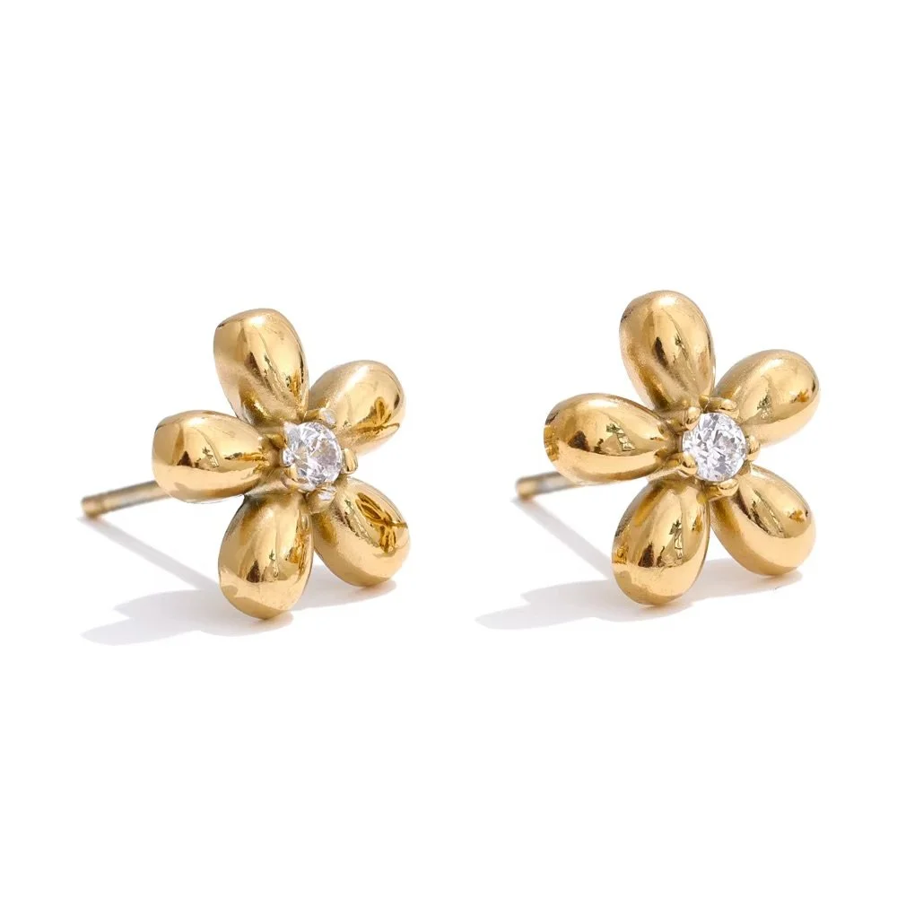 18K Daisy Earrings