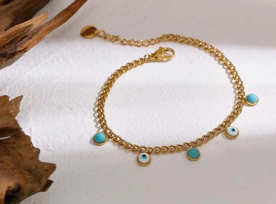 Iris Turquoise Evil Eye Bracelet