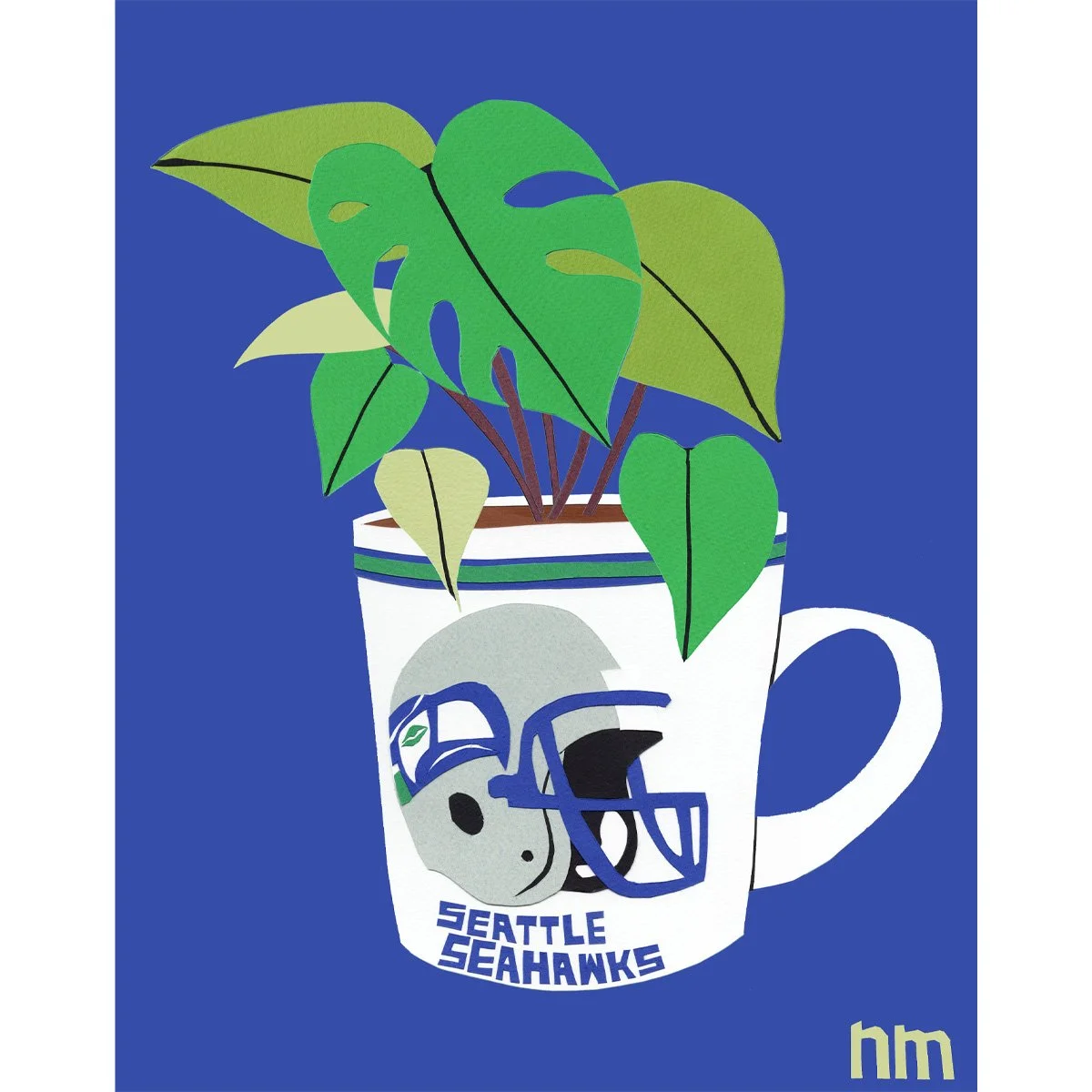 Seahawks Plant 8x10 &  11x14 Archival print