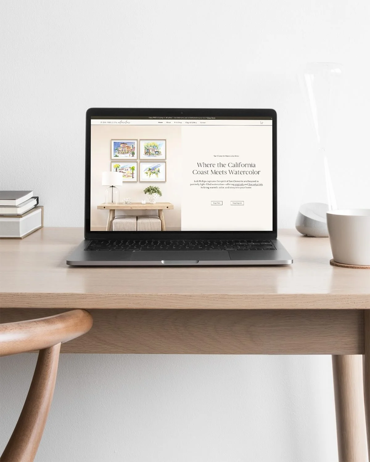 🚀 The wait is almost over! Tomorrow, November 21, our brand-new website goes live, featuring the stunning watercolors of Judi Phillips. 🌊✨

Explore originals, prints, and a curated collections that bring art and inspiration straight to your home. Y