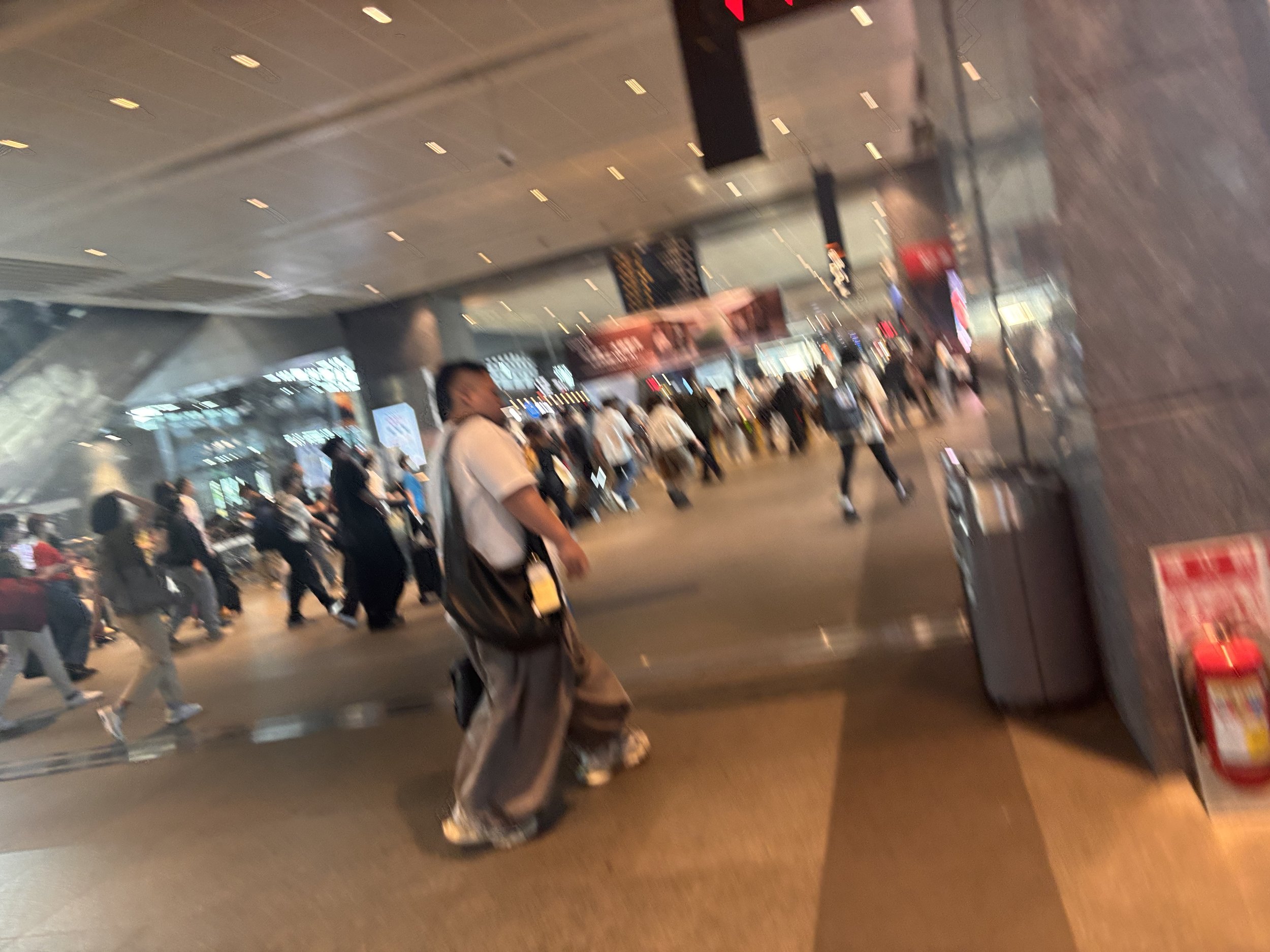 blurry pic I took while frantically changing trains