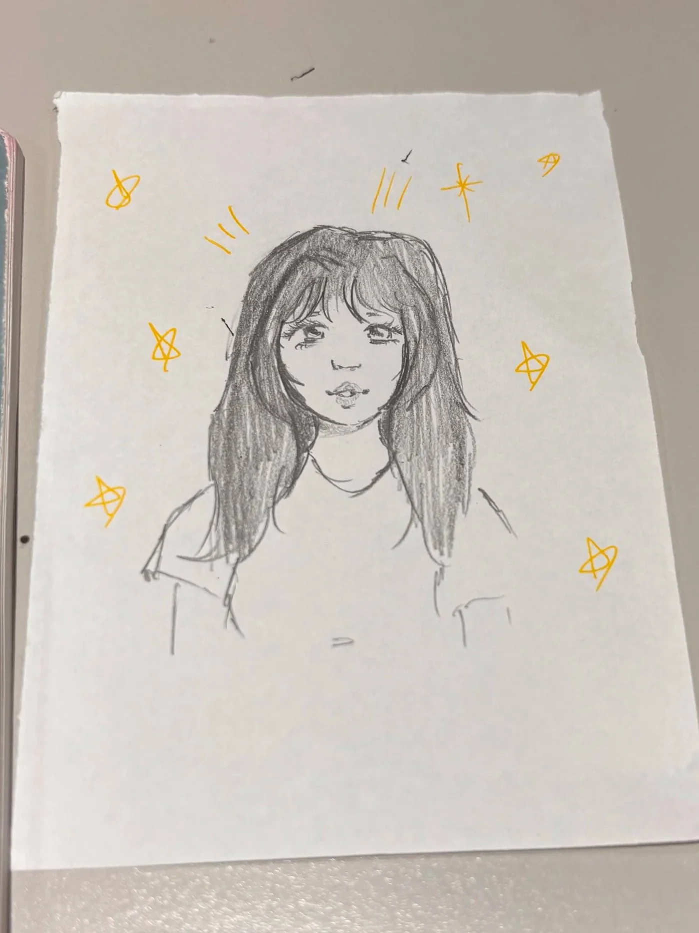 Picture I drew of a girl in my group :)