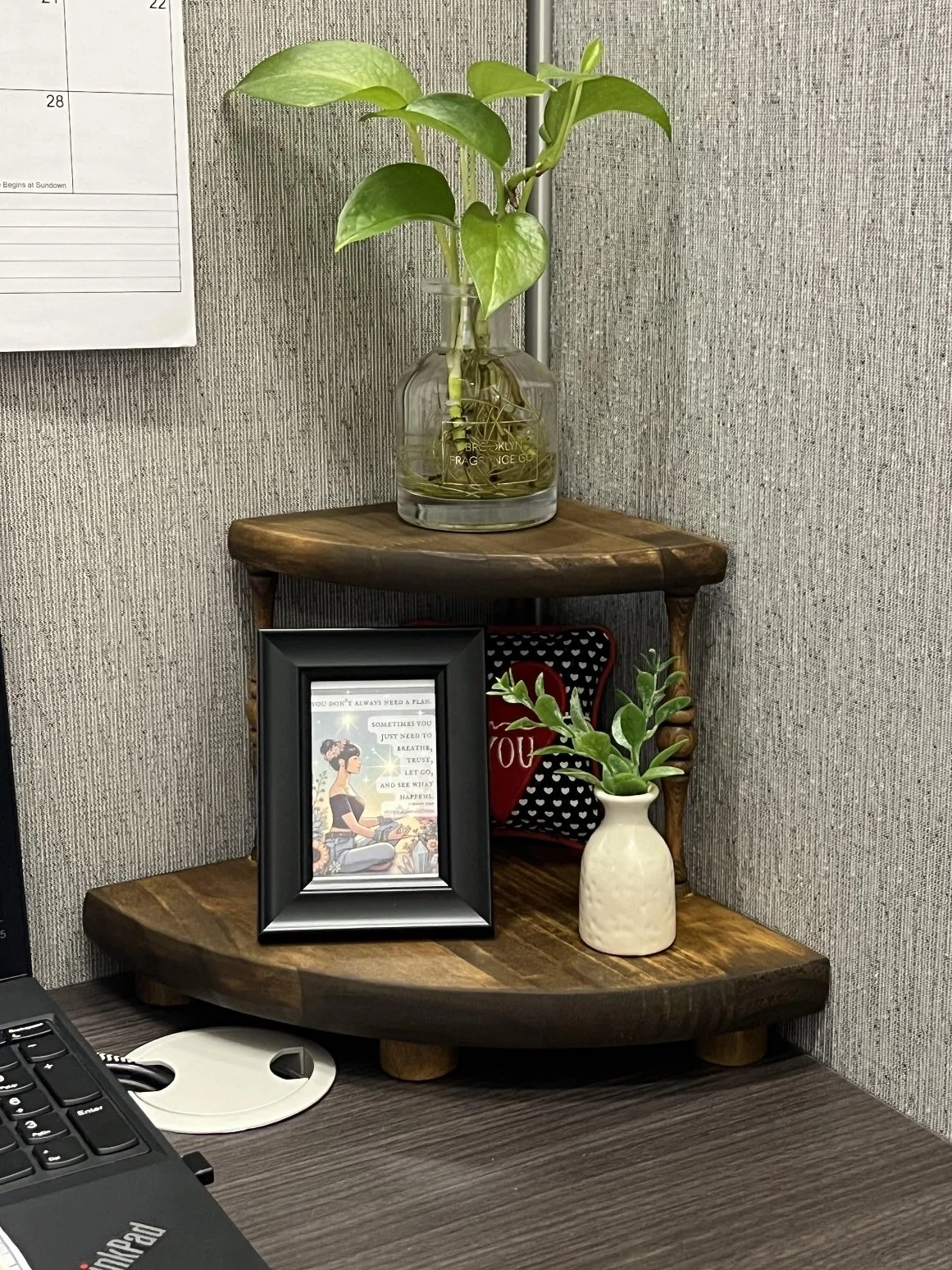 Corner Desk Shelf