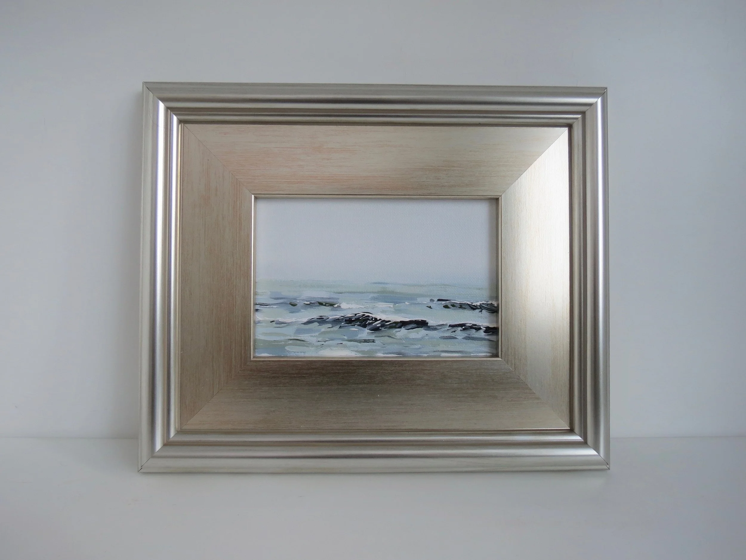 Silver Seascape I by Sea & Linen - Calm Coastal Art for Interior Home III