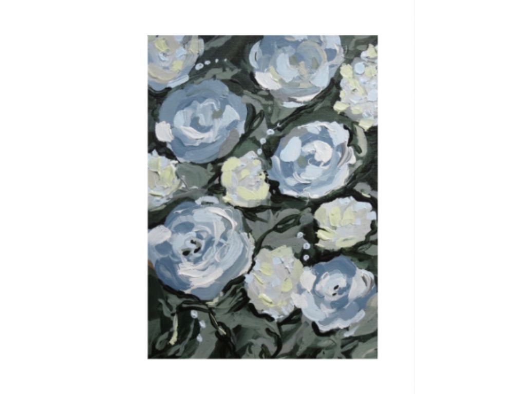 "Blue Florals" Fine Art Print