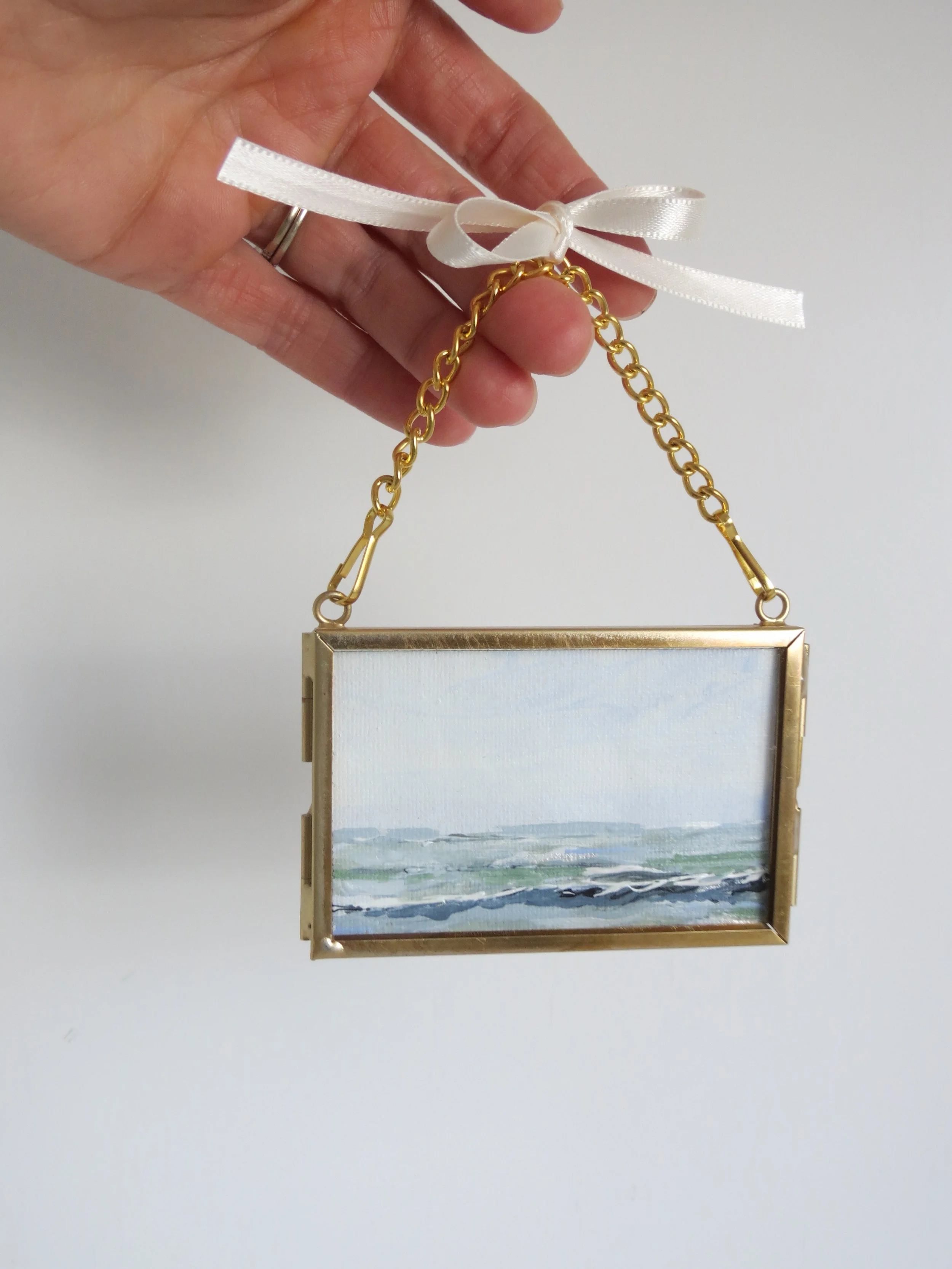 Ornament: "Linen Seascape II"