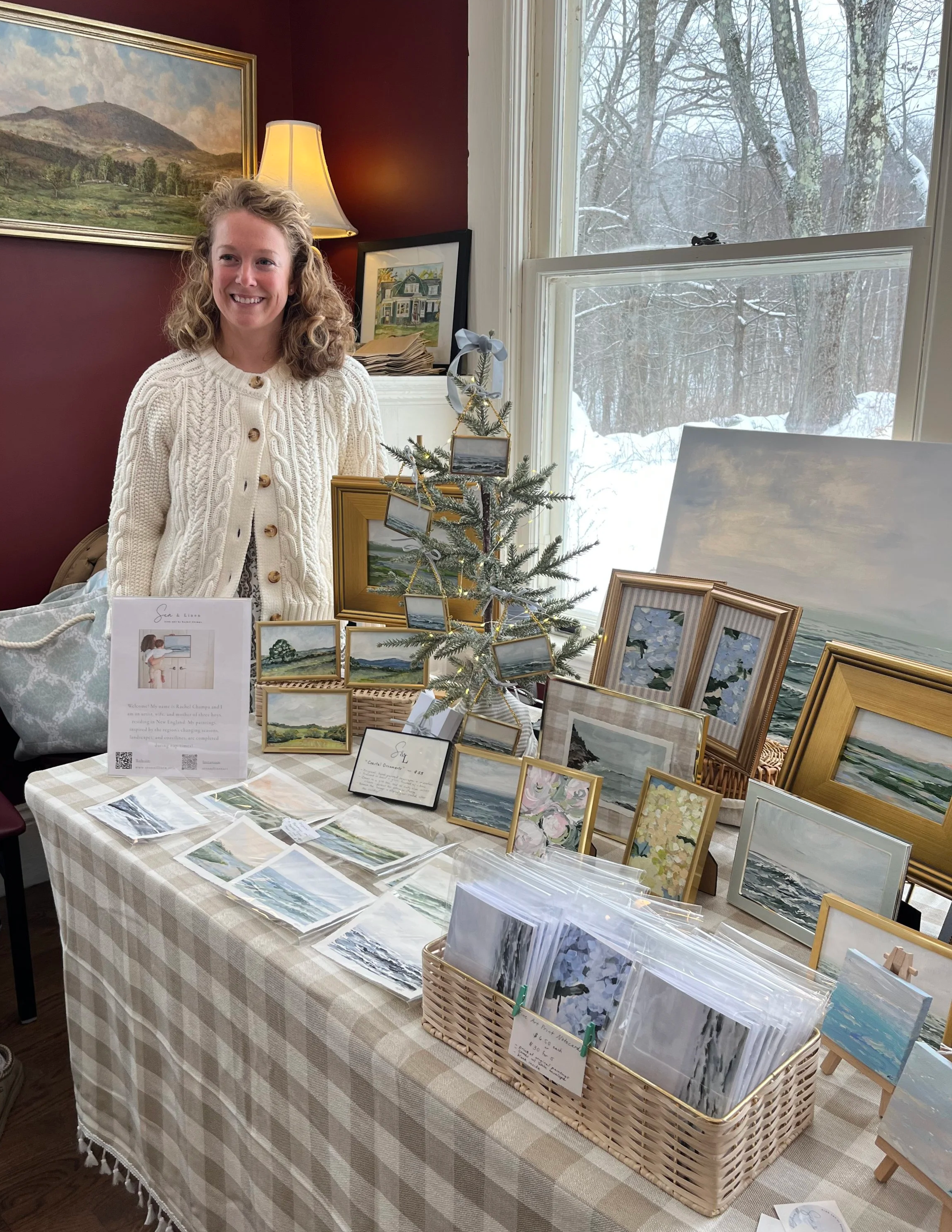 Sea & Linen Original Artwork for Sale at Local Venue