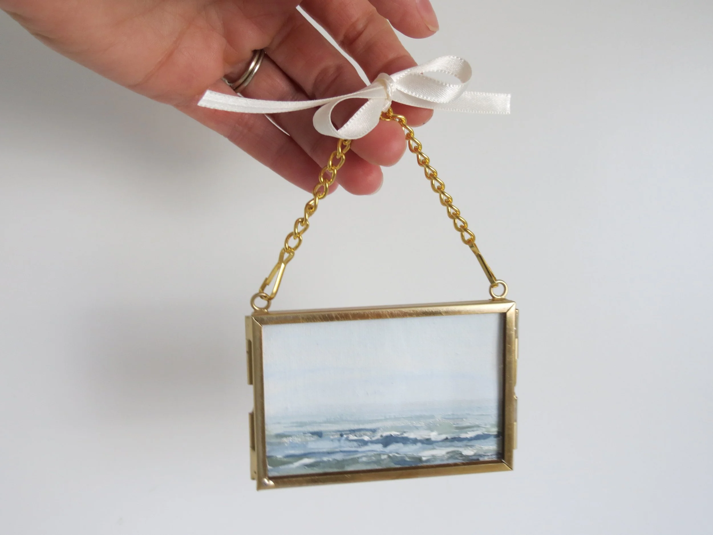 Ornament: "Linen Seascape III"