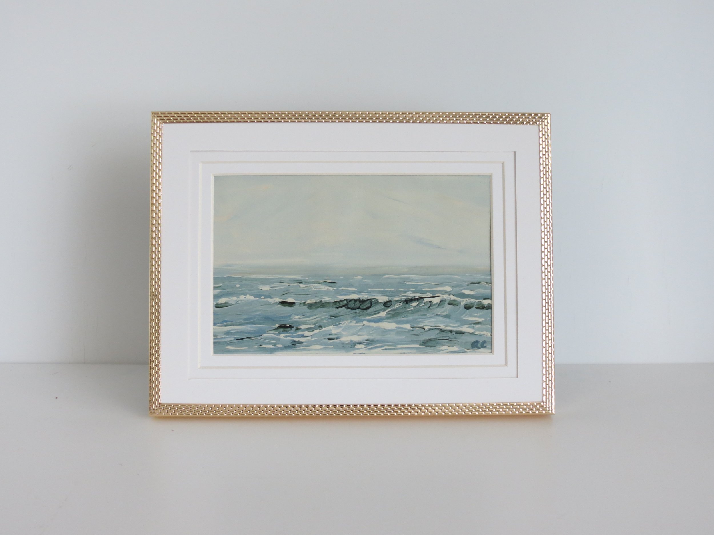 "Seascape IV" in Gold Basketweave