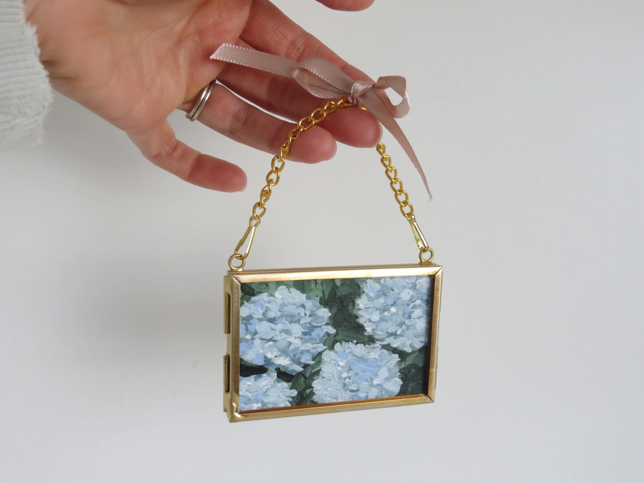 Ornament: "Linen Hydrangeas II"