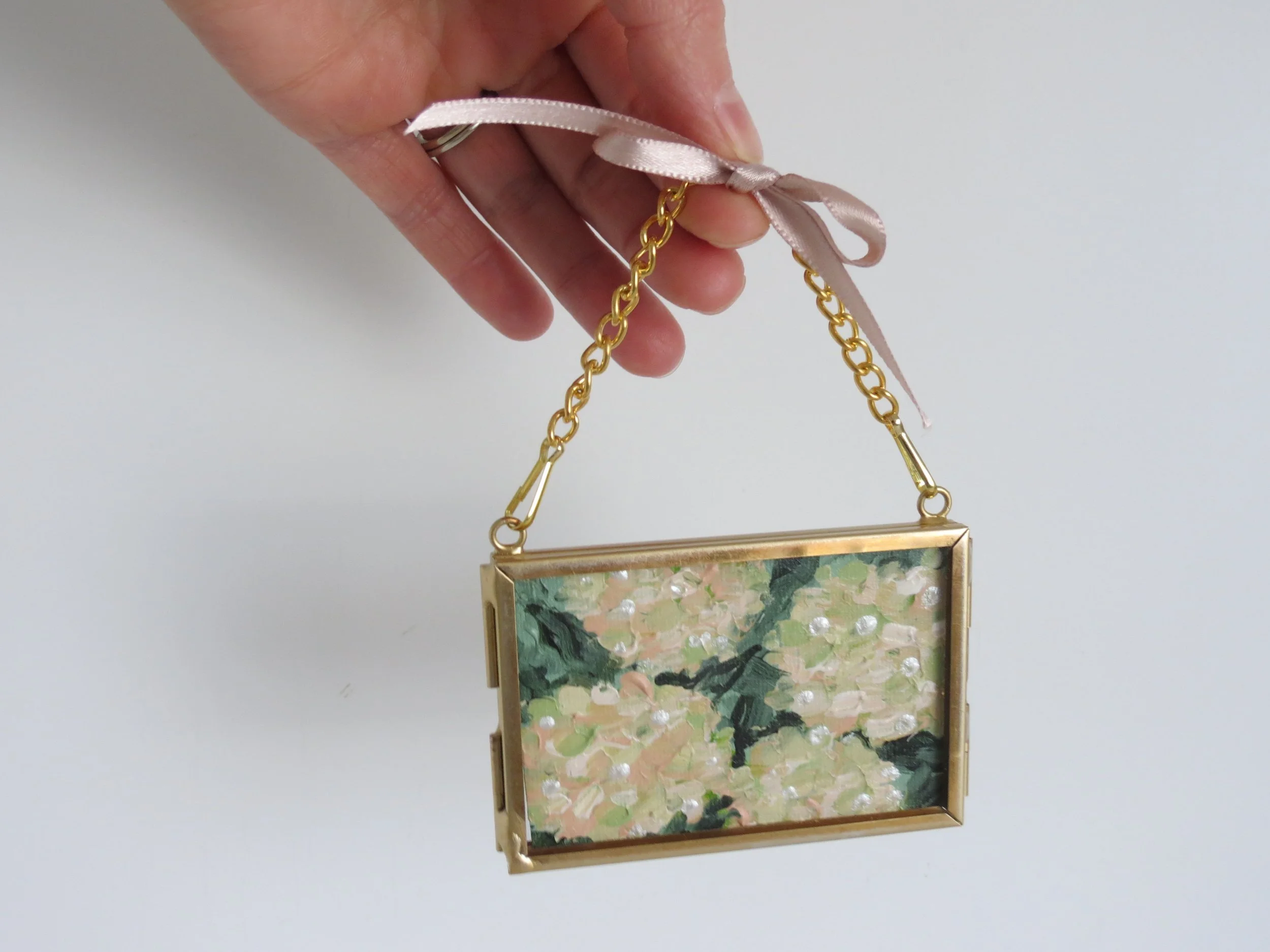 Ornament: "Linen Hydrangeas III"