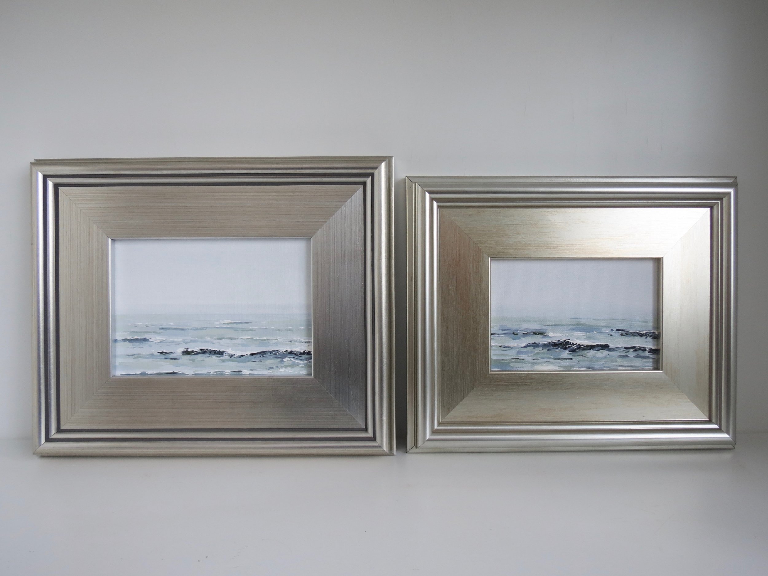 Silver Seascape I by Sea & Linen - Calm Coastal Art for Coastal Style Home Decor