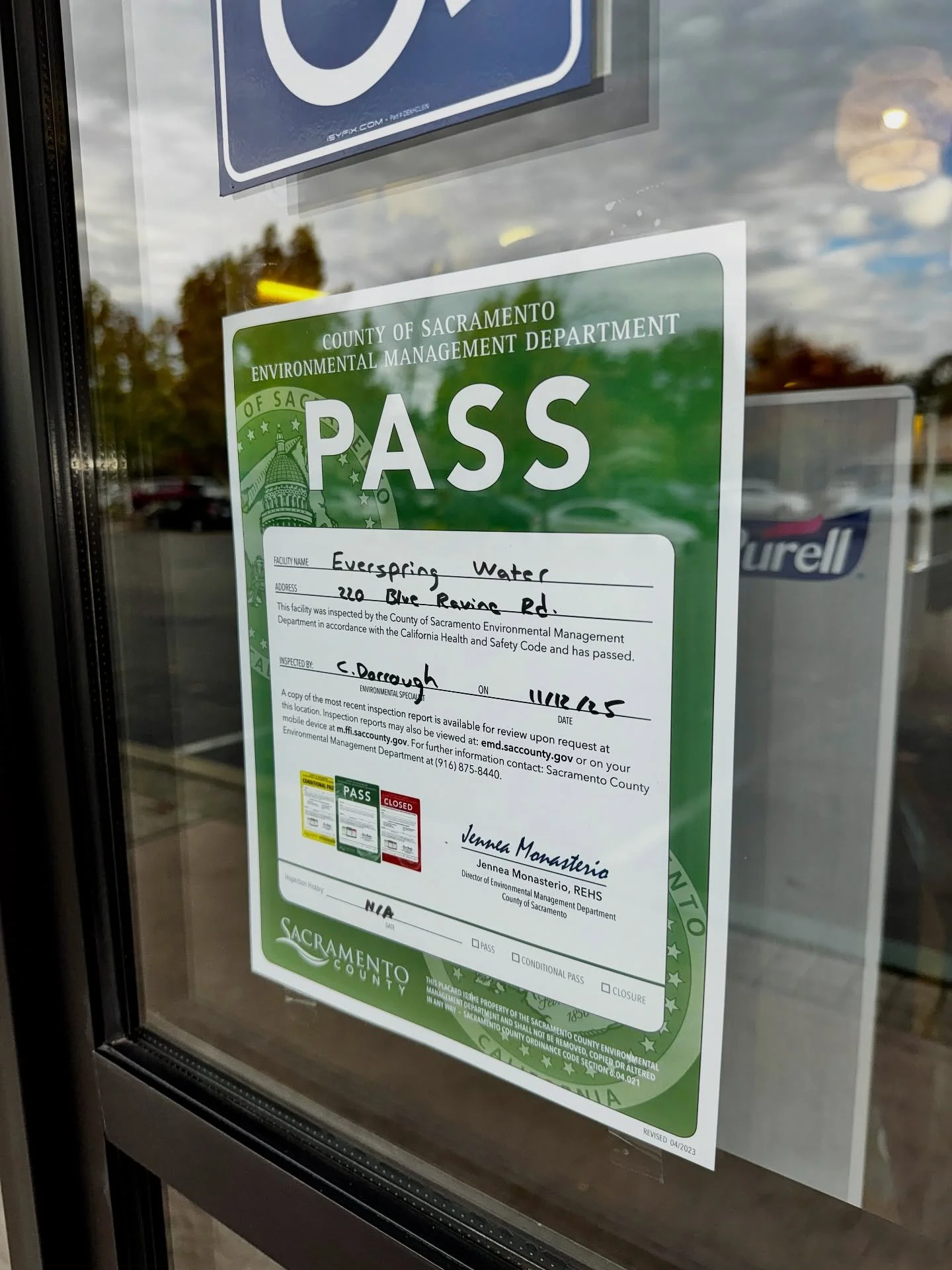 Just PASSed.  Always keeping it clean, safe and compliant to provide the best water possible.

#pass #spontaneous #inspection #cleanfreak