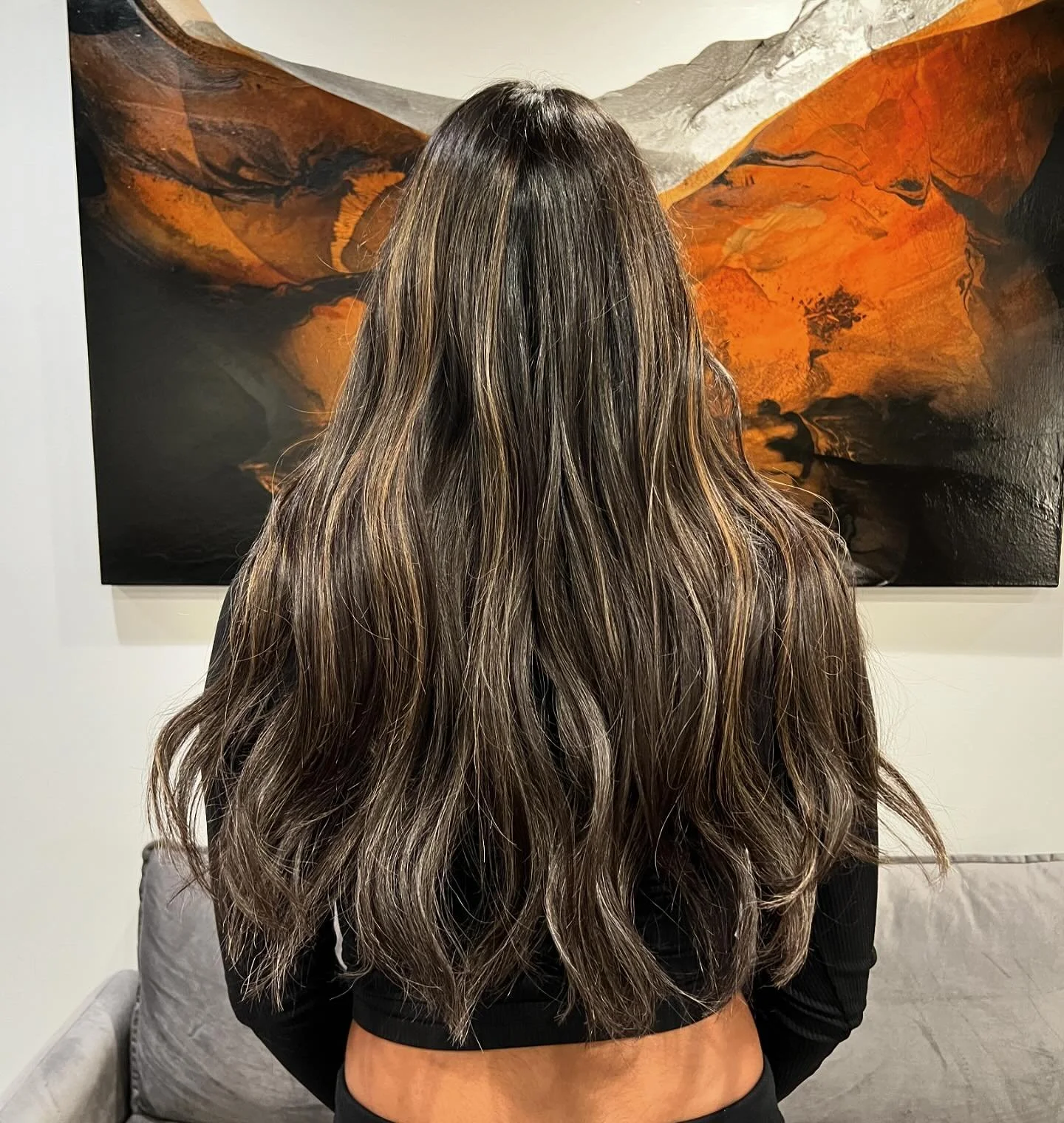 What a dream canvas! All natural hair with no previous color, no hair extensions before or after. Blonde balayage for this beauty! Swipe for before photos and inspo pics! ✨PS I love this song and Tik Tok dance 😜