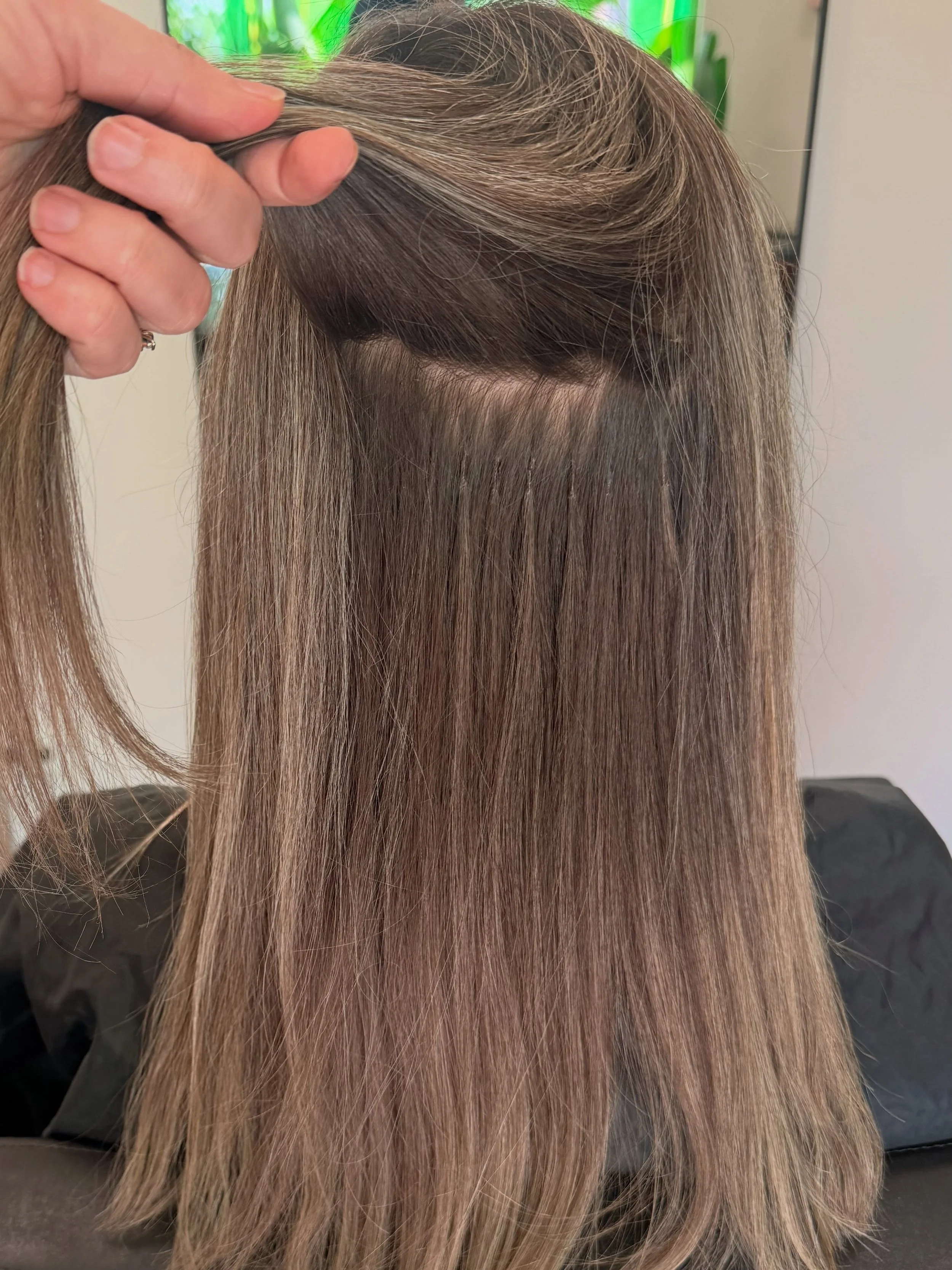 Raw and real before styling. I don&rsquo;t try to match your hair to a color ring, I customize the extensions to your natural hair. Color, texture and density are all matched to YOU! This is a volume set, specifically created to fill in breakage and 