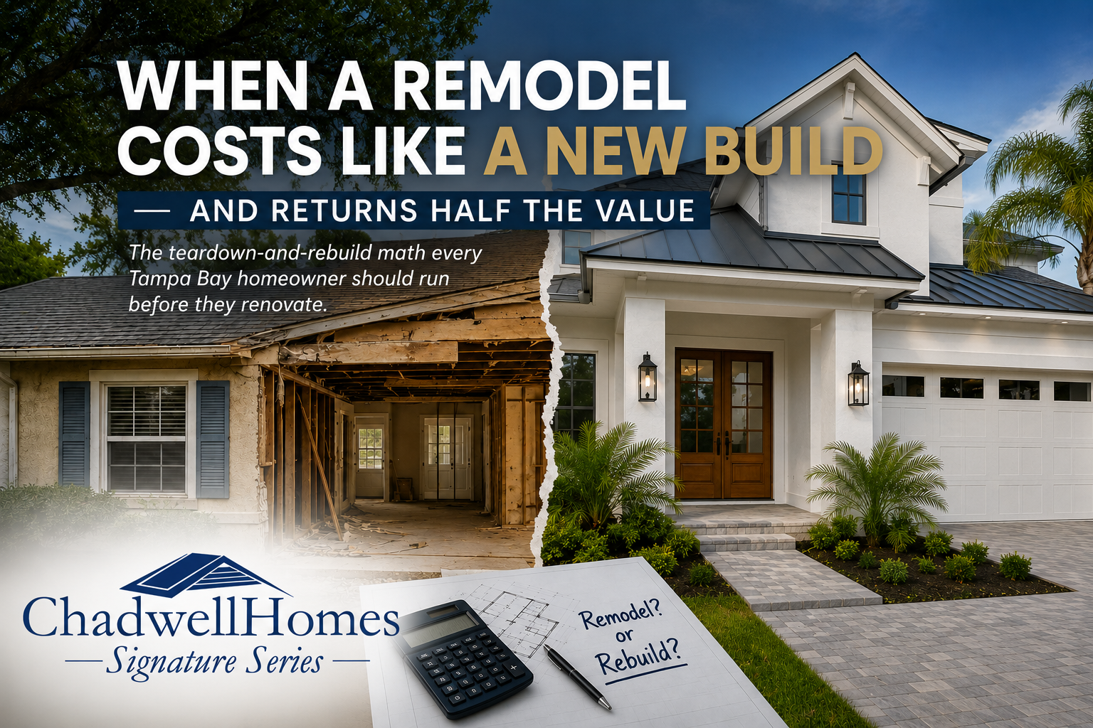 The Remodel Trap: Nearly the Cost of New, Half the Value.