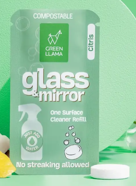 Green Llama Glass Cleaning Tablets