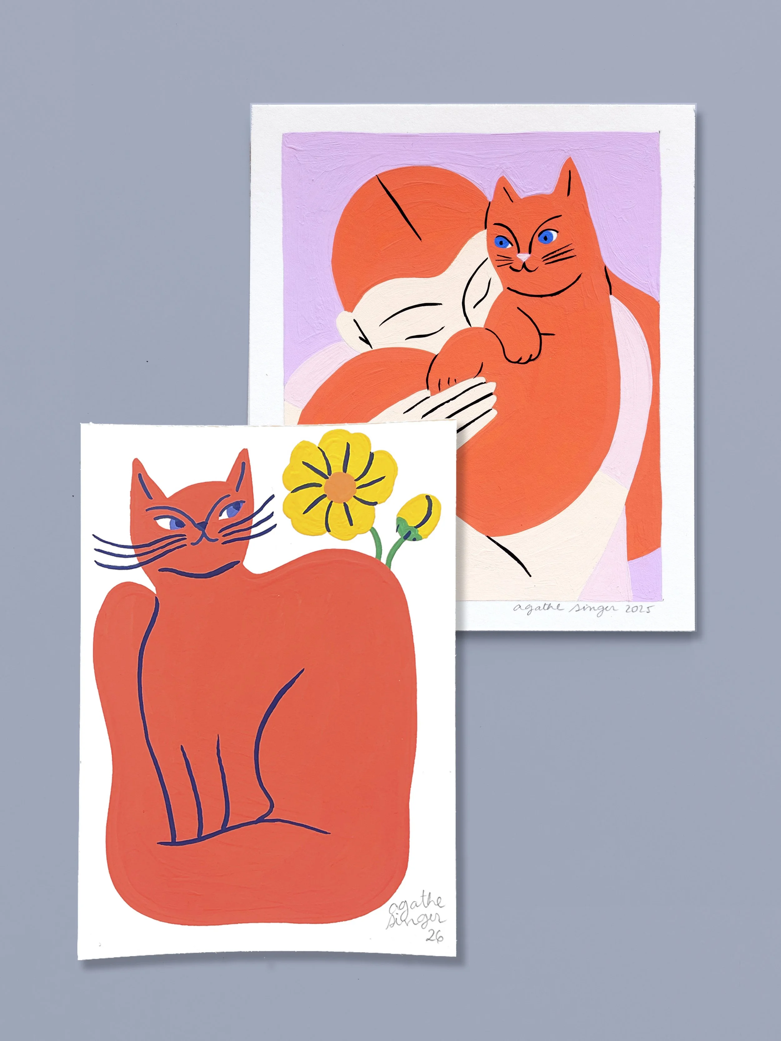 Hug + Buttercup Cat for Sarah