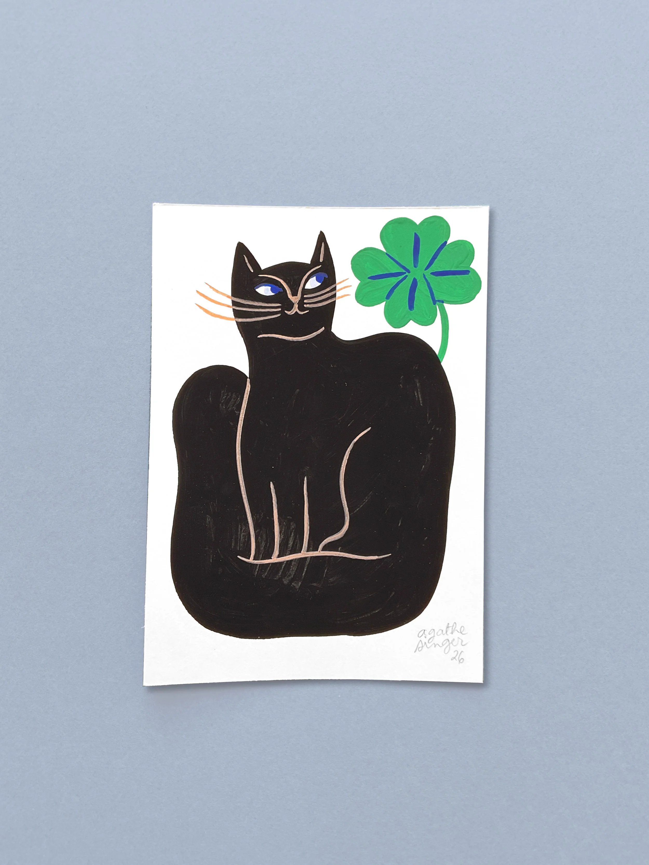 Mini cat Luck black