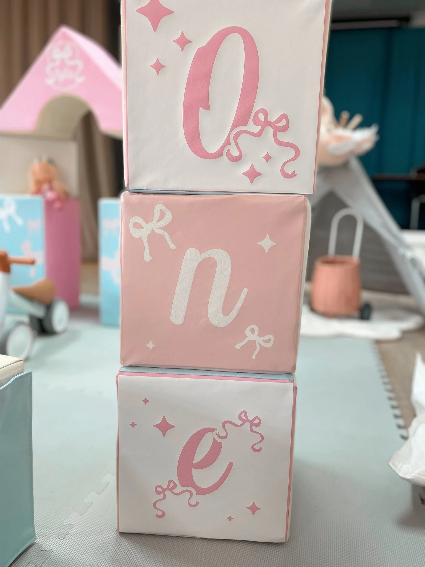 Another gorgeous pastel set up with the added bounce castle!

This was such a gorgeous party for Iyla, all the little details mum created down to personalised colour sheets!

The most magical party, and if you want a party for your little as magical 
