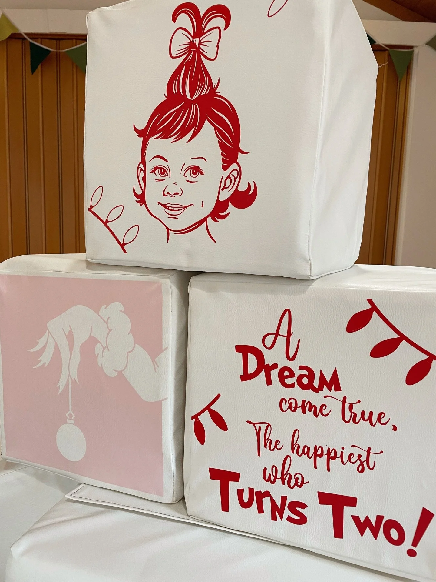 Today, we may have created a new level of personalisation&hellip;..

Yup, that is our daughter hand drawn to look like a Whoville and vinyl&rsquo;d on to the soft play.

We also own @thesocialduo_ , a branding and website design company, so Wesley cr