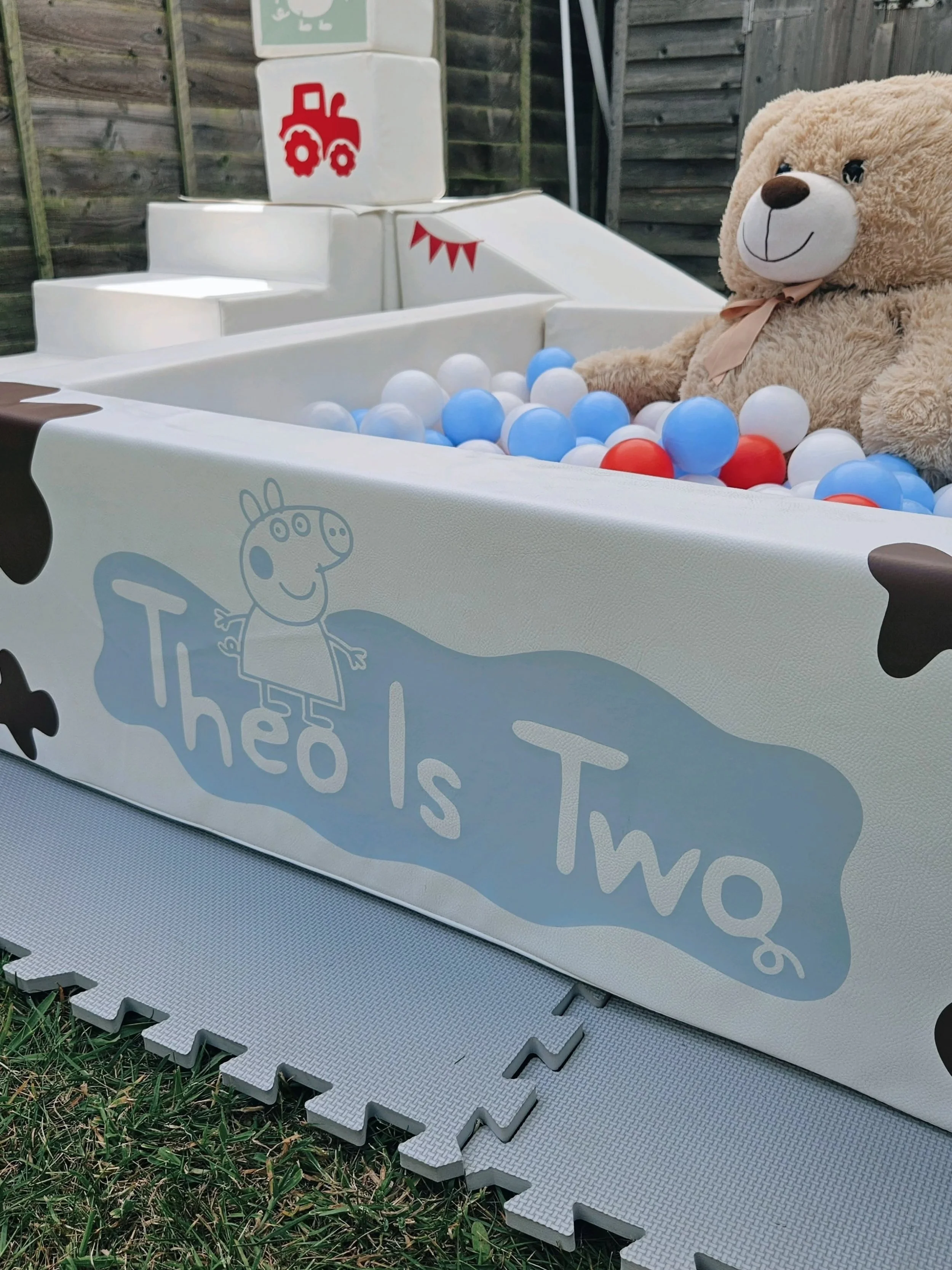 When they love Peppa Pig and the Farm..... we make it happen!

Another lovely repeat customer, it's always so magical watching your babies grow!

Can we appreciate how cool the ball pit is?!

We still have some space for garden parties this summer as