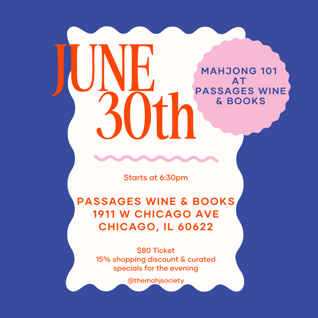 Mahjong 101 at Passages Wine & Books