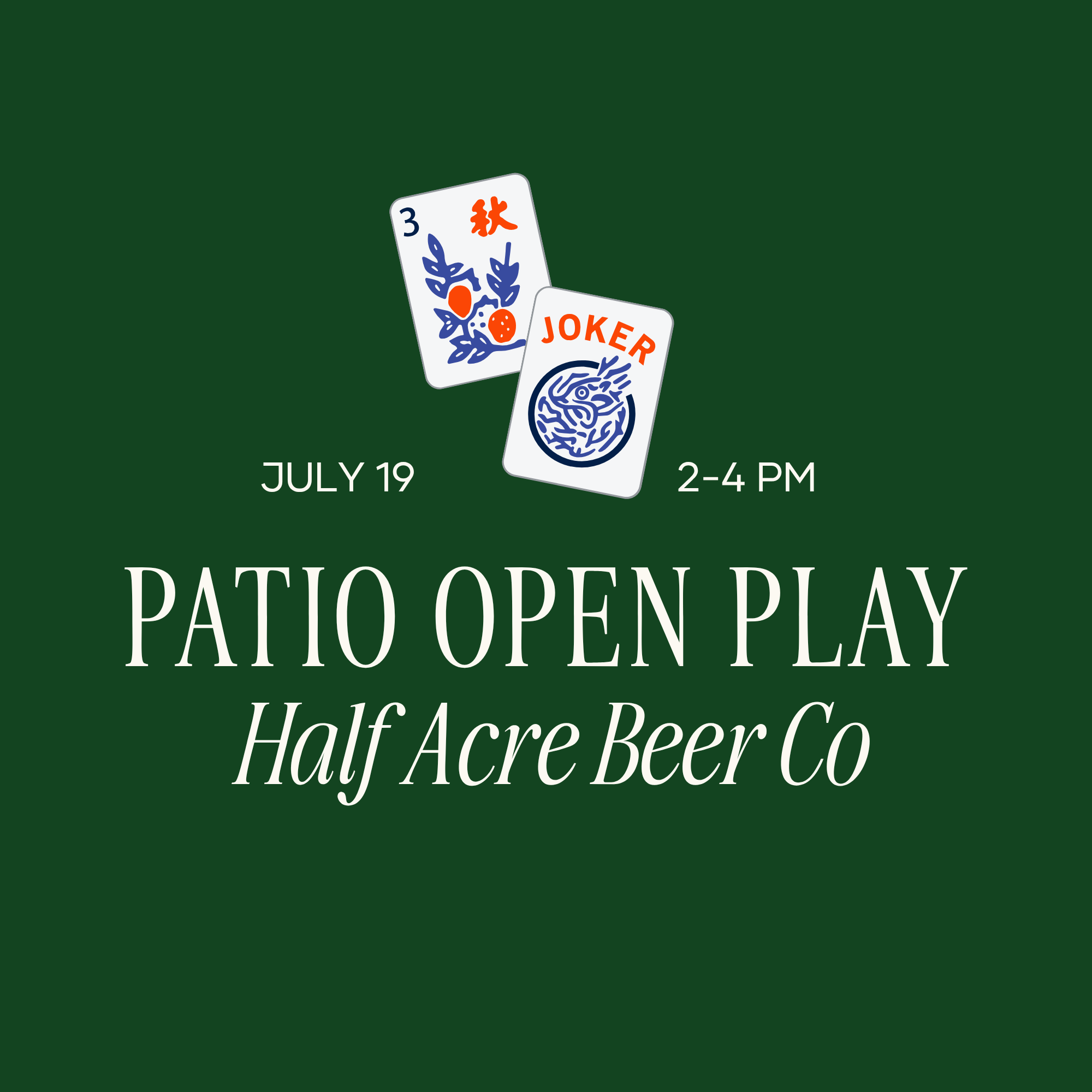 Patio Open Play at Half Acre