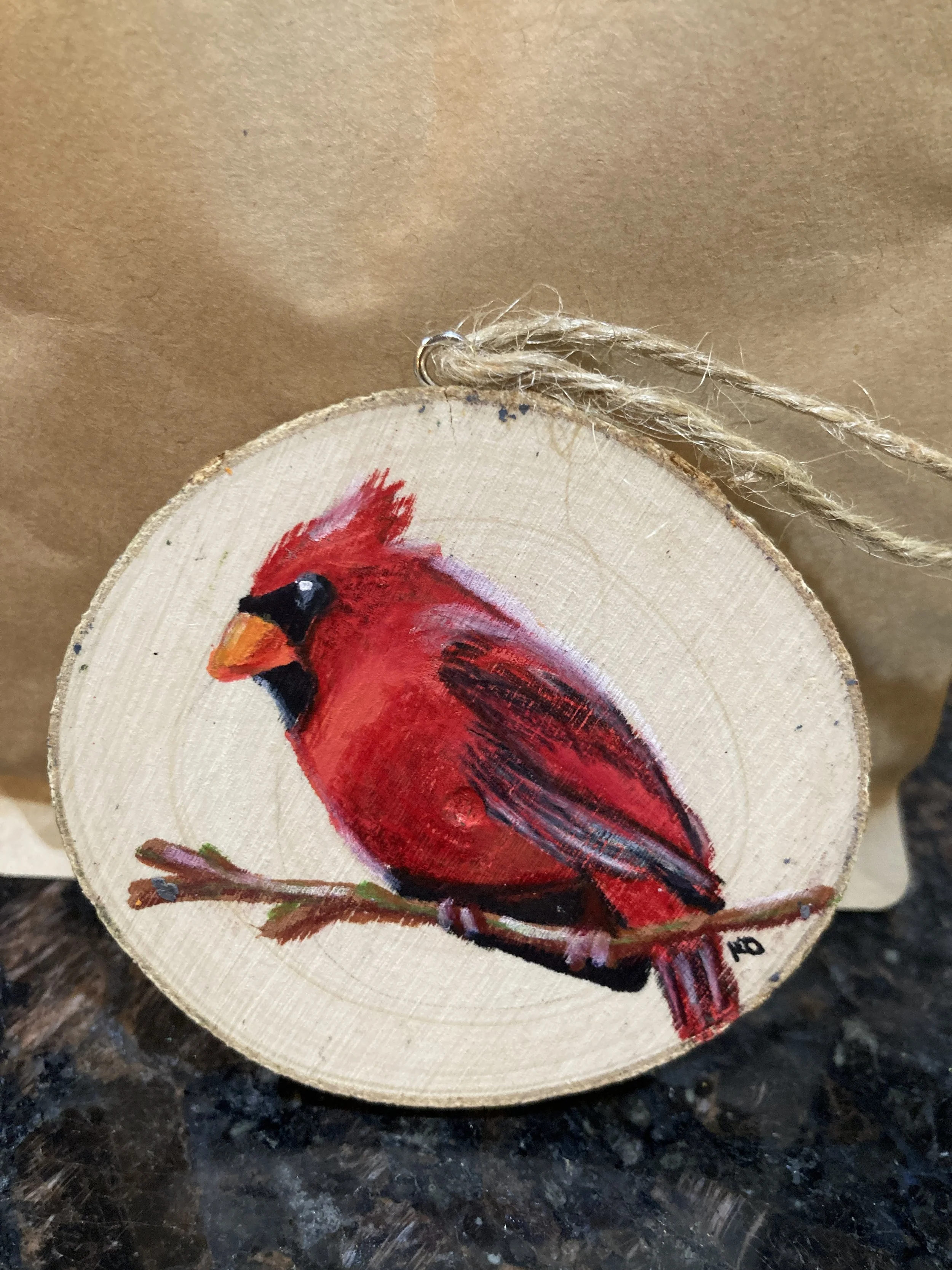 Cardinal Ornament
