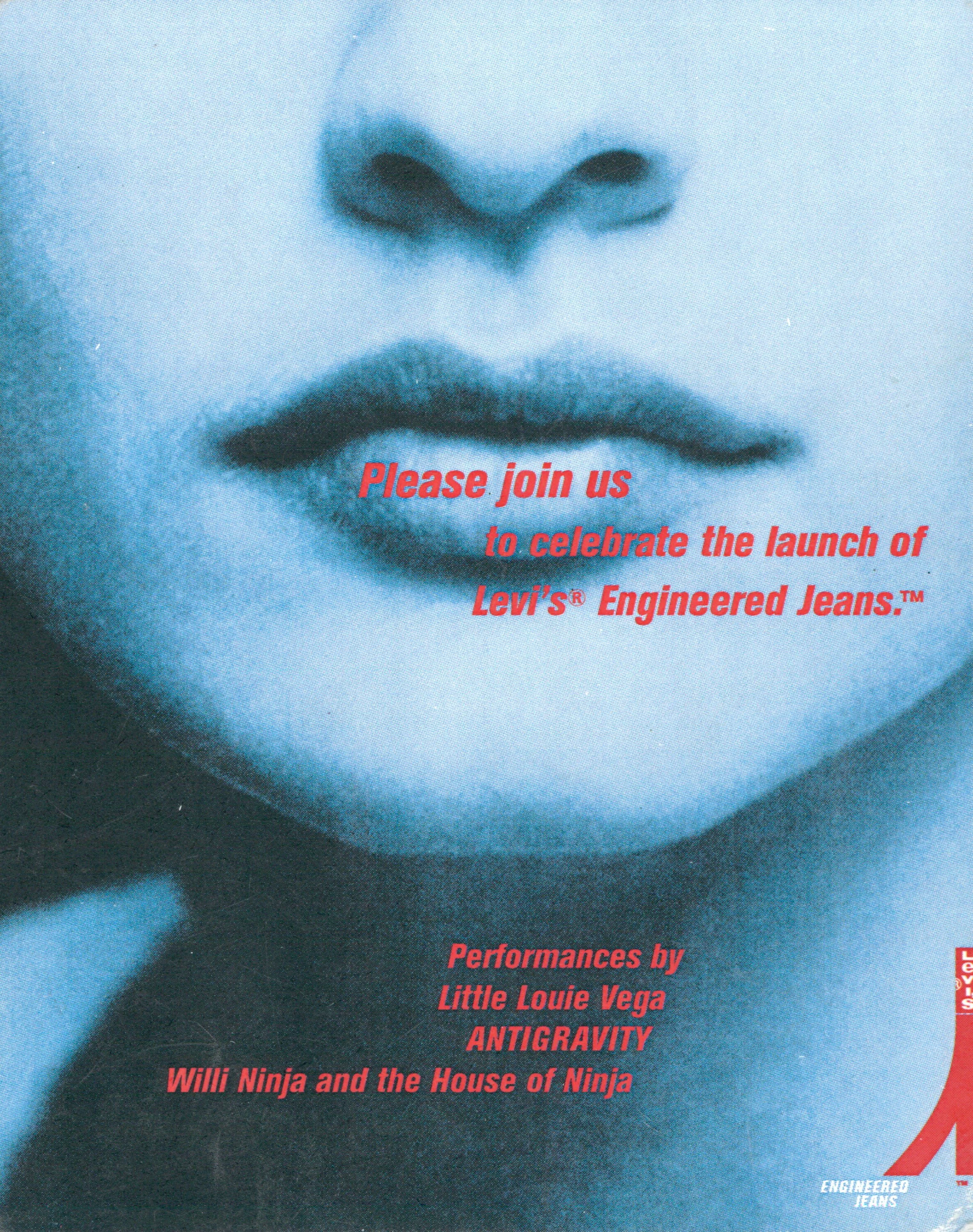 Runway with House of Ninja (Willi Ninja) for Levi's Engineered Jeans, Webster Hall NYC 2000