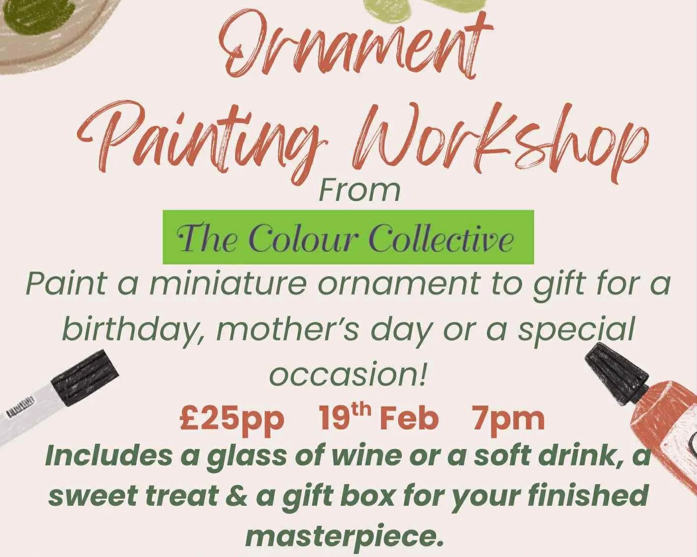 Ornament Painting Workshop - The Colour Collective