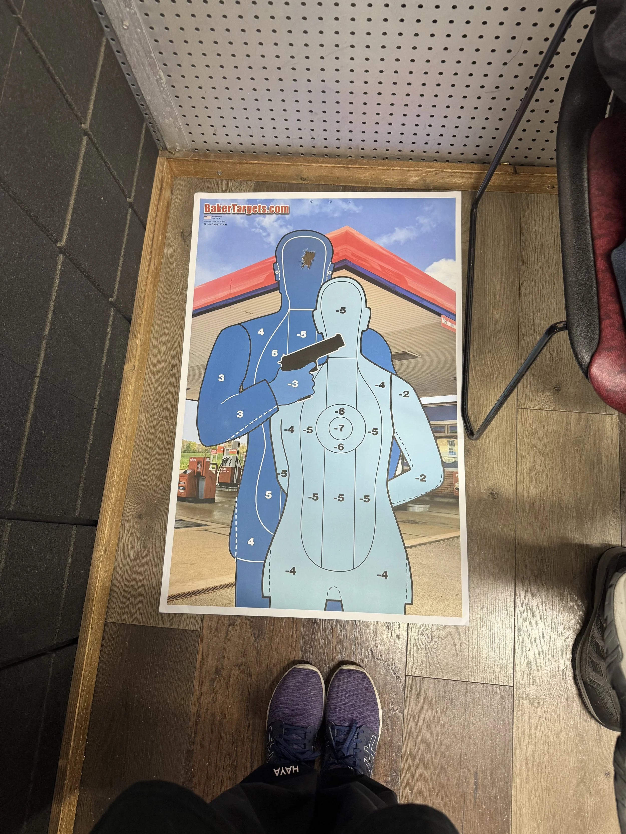 Just an example of one of the targets we had to shoot for league competition, as well as to show how consistently accurate I can be with my shooting.