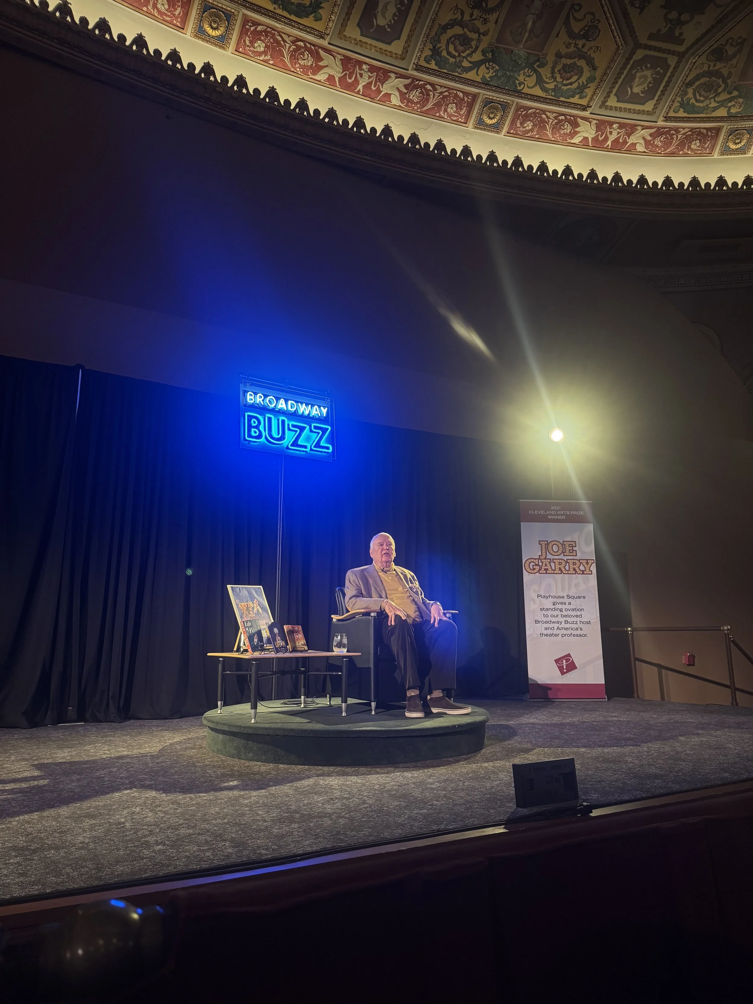 My first job at Playhouse Square in downtown Cleveland, Ohio was stage managing for Broadway Buzz, hosted and lead by Dr. Joe Garry.