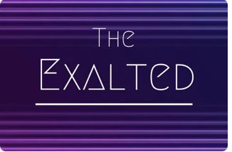 Gina Piccalo's Substack image titled  'The Exalted written in stylized font with a purple striped background.