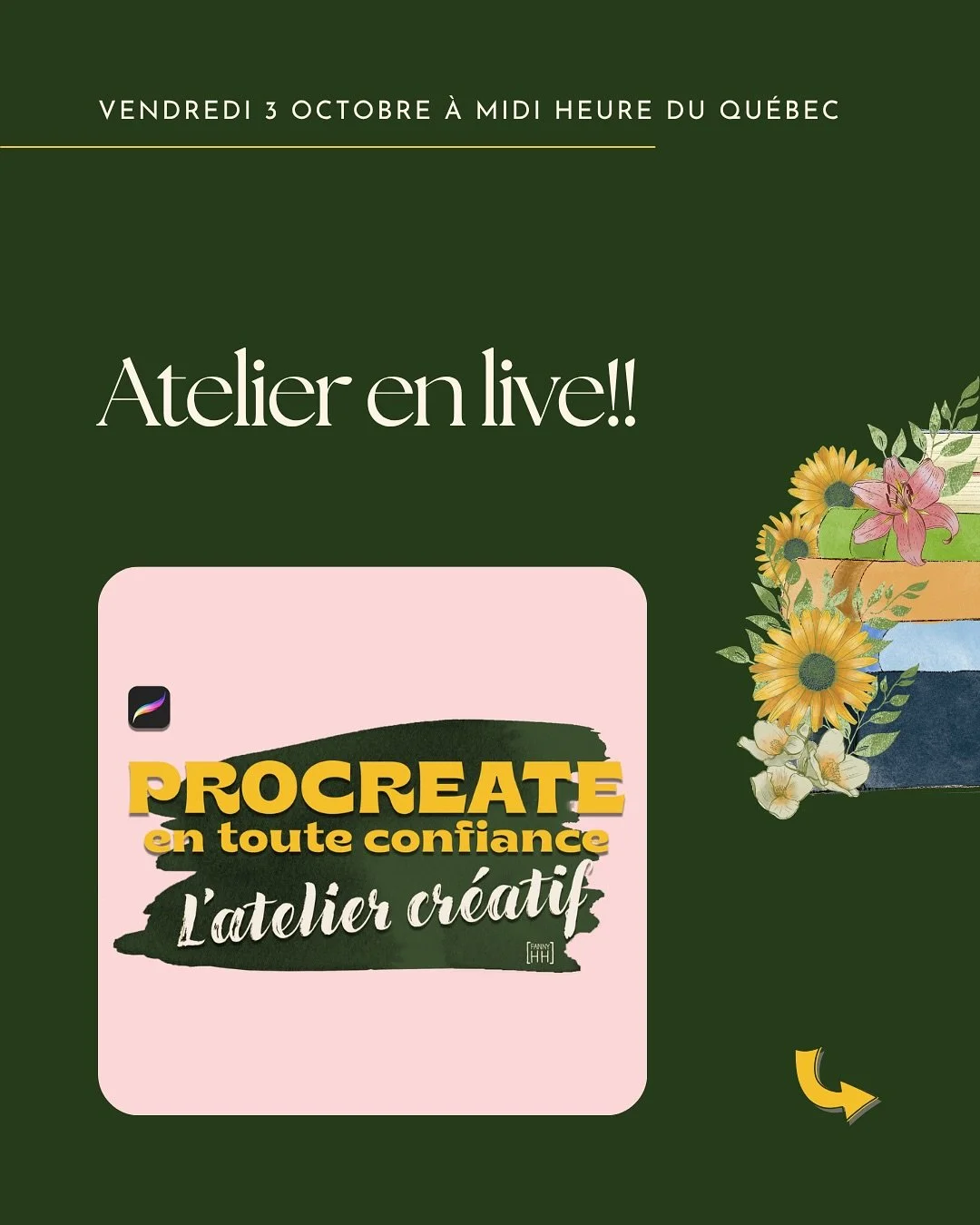 ✨ Tu veux te mettre &agrave; l&rsquo;illustration num&eacute;rique sur l&rsquo;iPad et tu veux dessiner avec Procreate?
 Tu ouvres une toile et l&agrave; tu es perdue au milieu des outils? 

💫Tu n&rsquo;es pas seule. Beaucoup d&rsquo;artistes passen