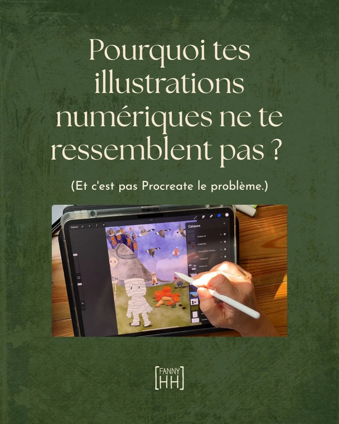 Tes illustrations num&eacute;riques te ressemblent pas vraiment ? 
Le probl&egrave;me, c&rsquo;est pas Procreate et c&rsquo;est certainement pas toi. C&rsquo;est juste que tu n&rsquo;as pas encore d&eacute;couvert le truc qui change TOUT : les modes 